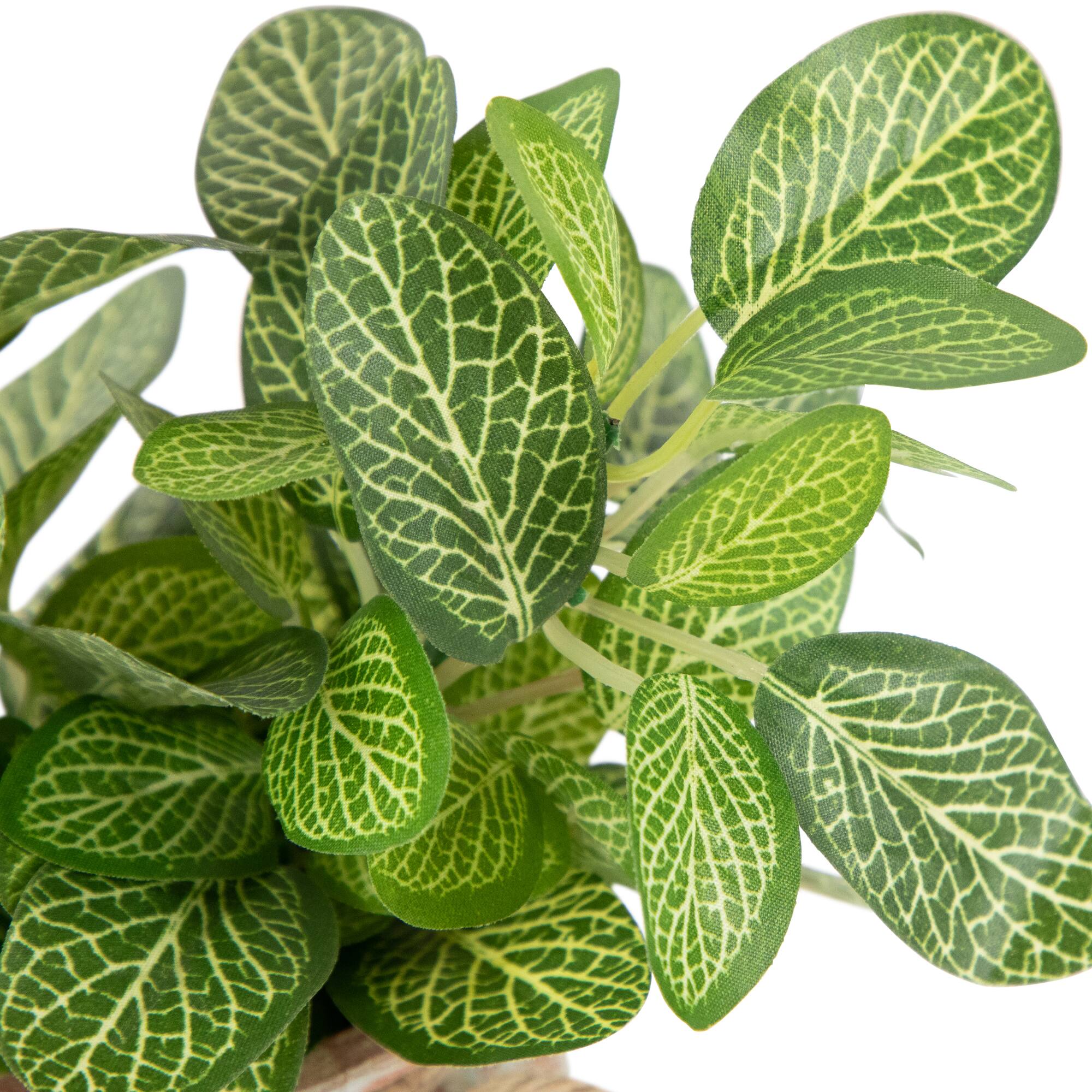 8&#x22; Reticulated Spring Foliage in Ceramic Pot