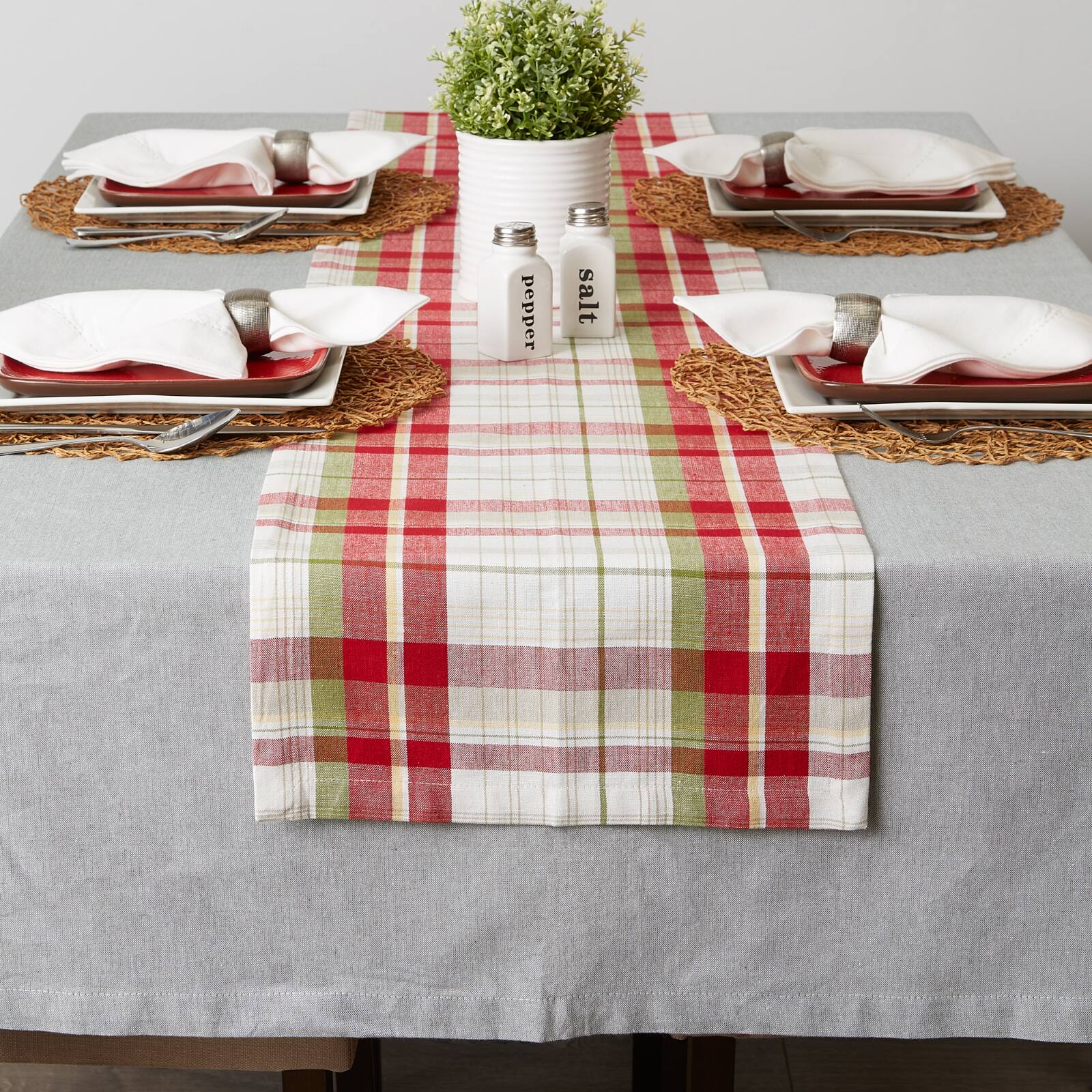 Orchard Plaid Table Runner 14" x 72"