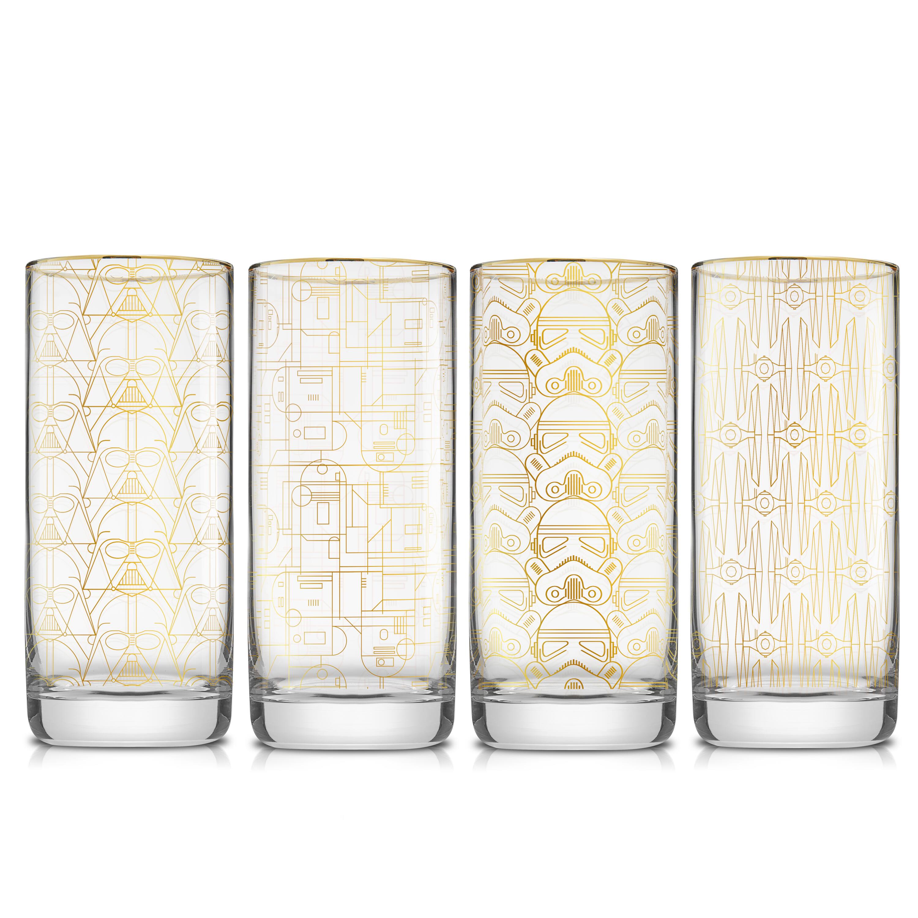 JoyJolt® 13.5oz. Star Wars™ Deco Tall Drinking Glasses, 4ct.