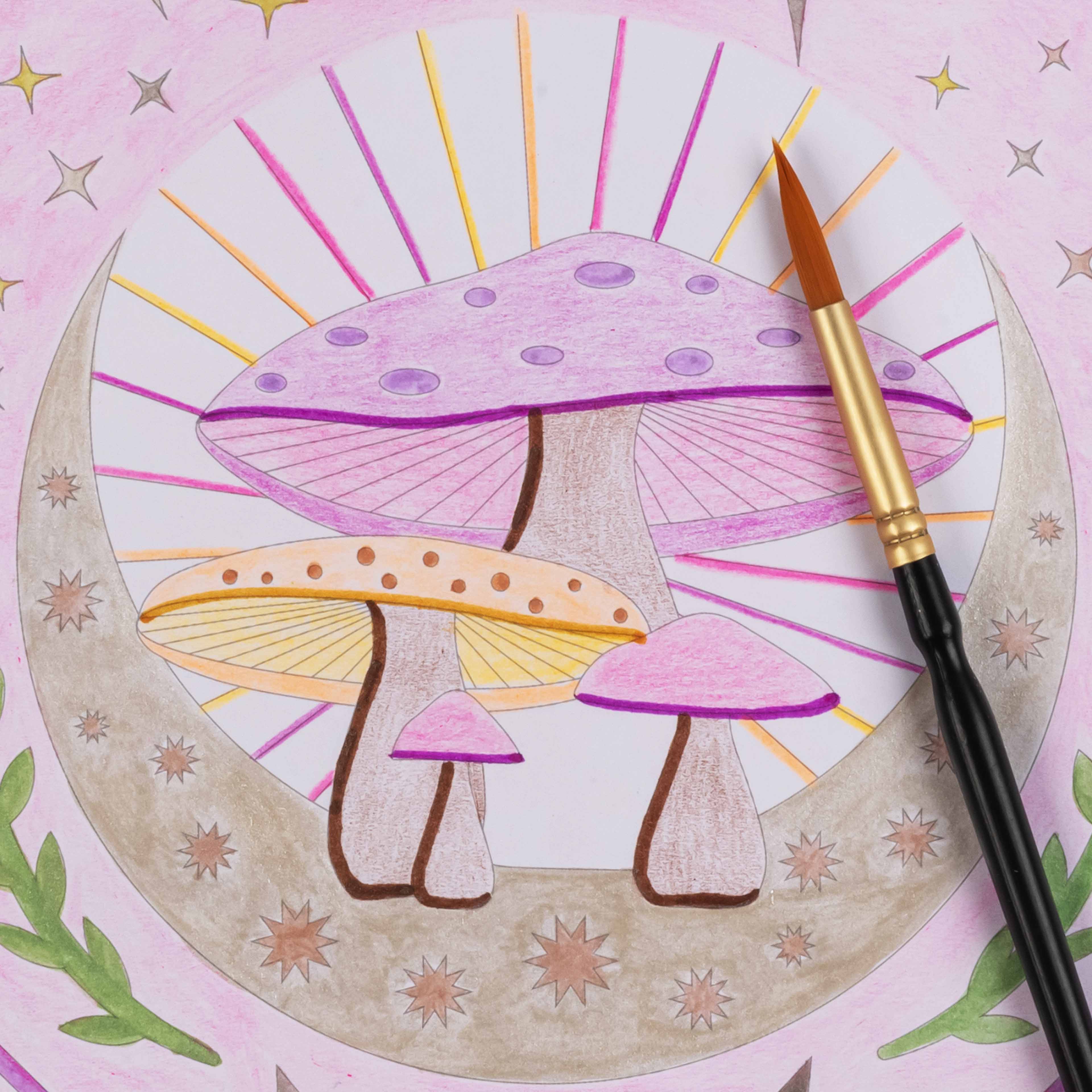 VIVID by Brea Reese&#xAE; Octagon Mixed Media Coloring Pad