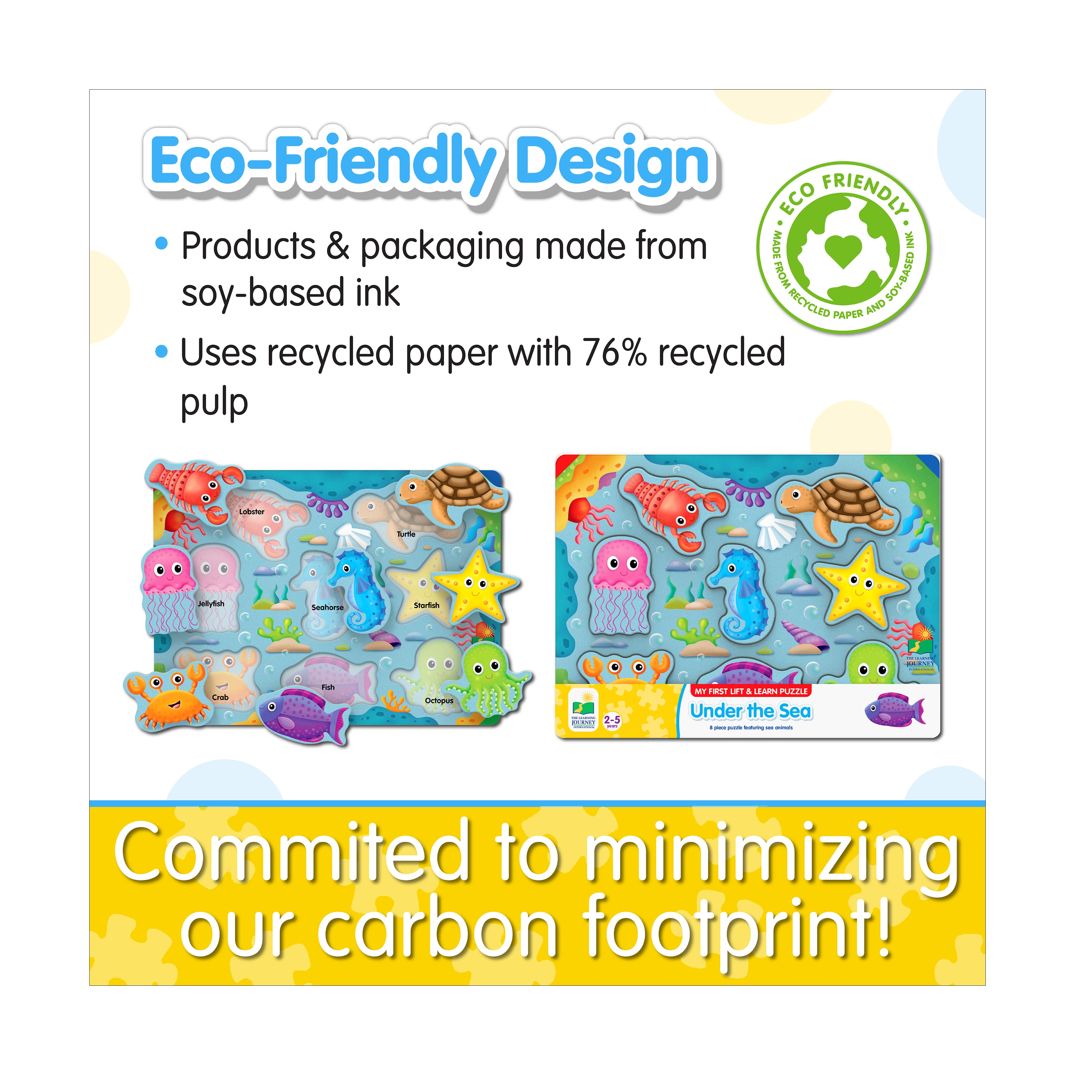 My First Lift & Learn Puzzle - Under the Sea: 8 Pcs