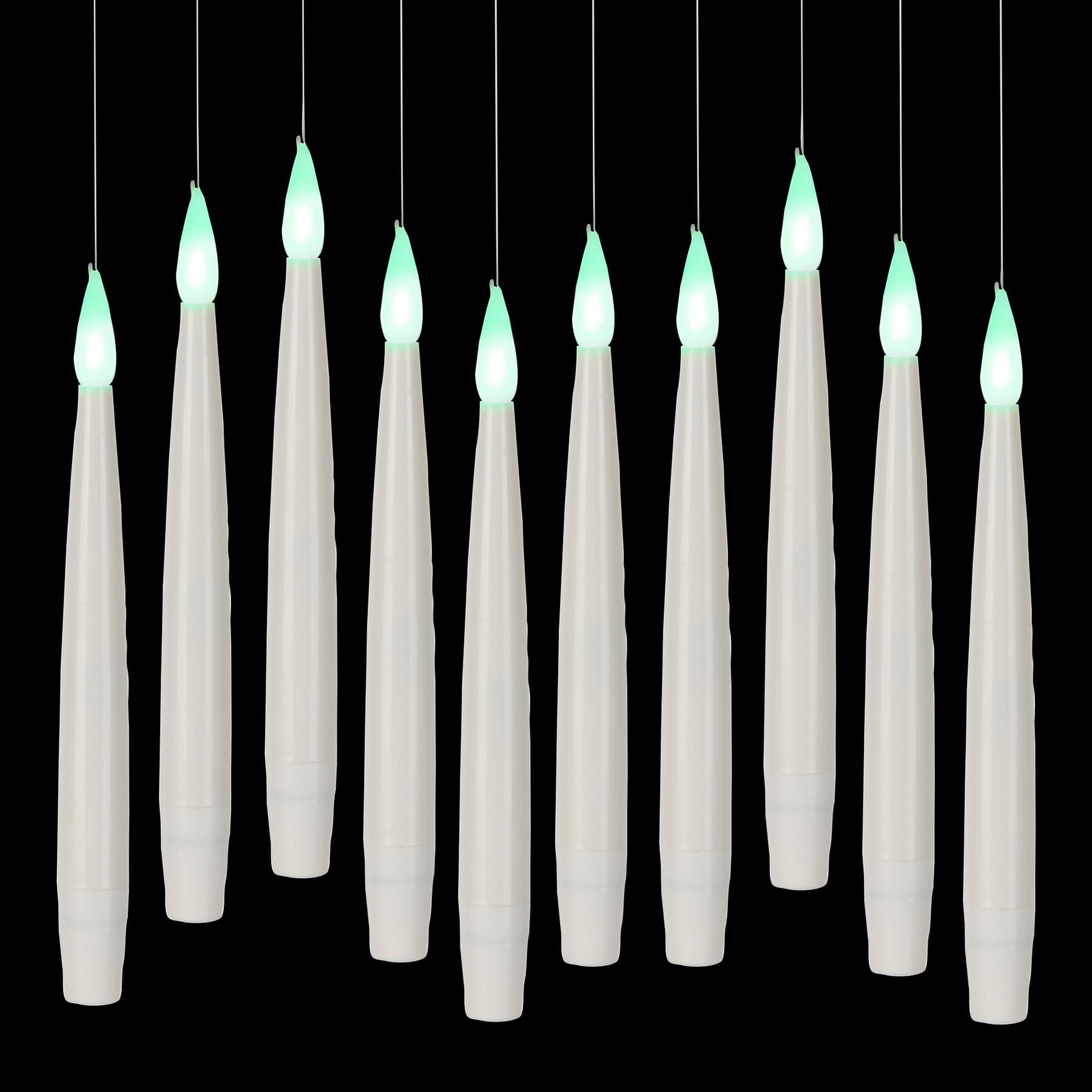 10ct. Color Changing LED Hanging White Candles with Remote by Ashland&#xAE;