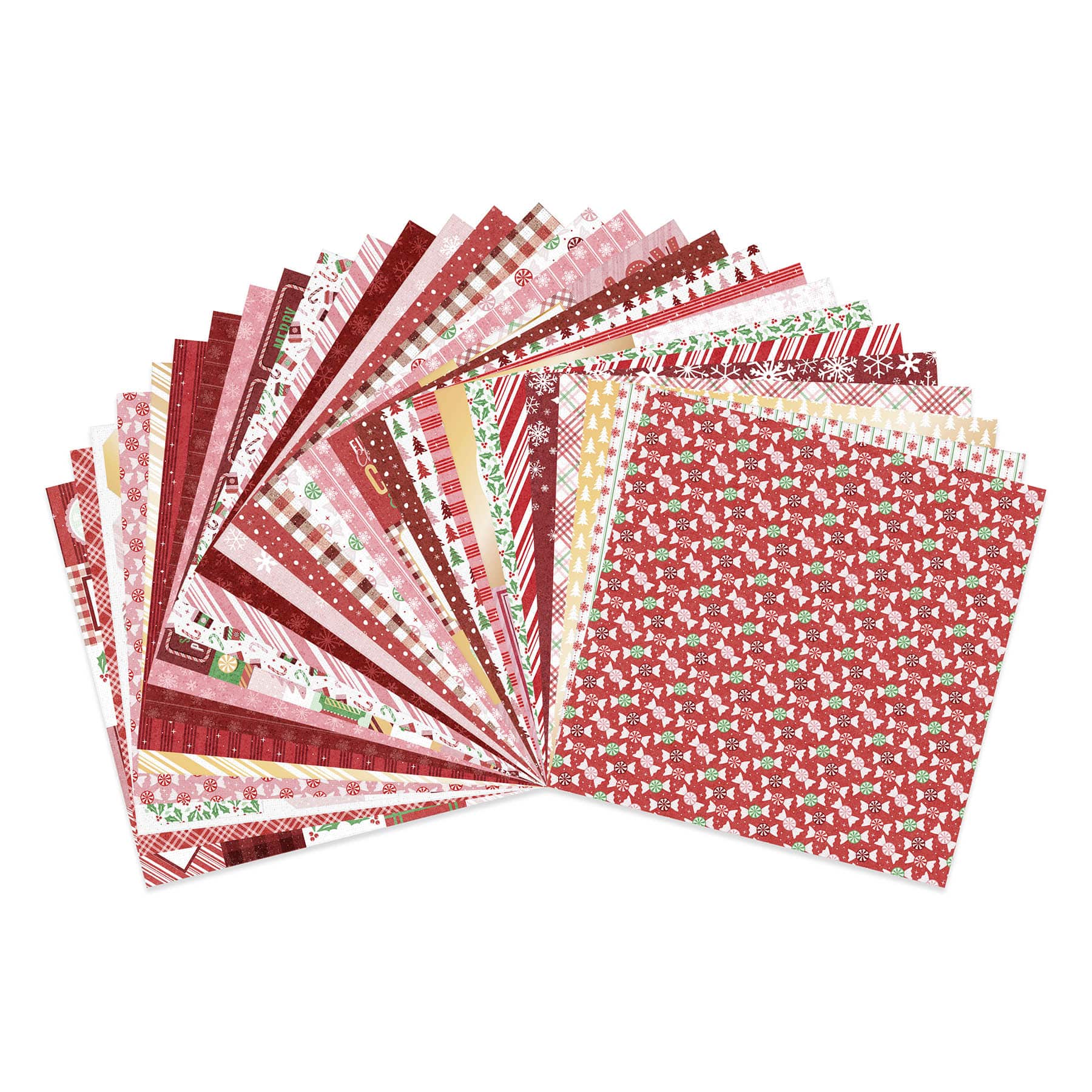 12" x 12" Peppermint Christmas Paper Pad by Recollections™