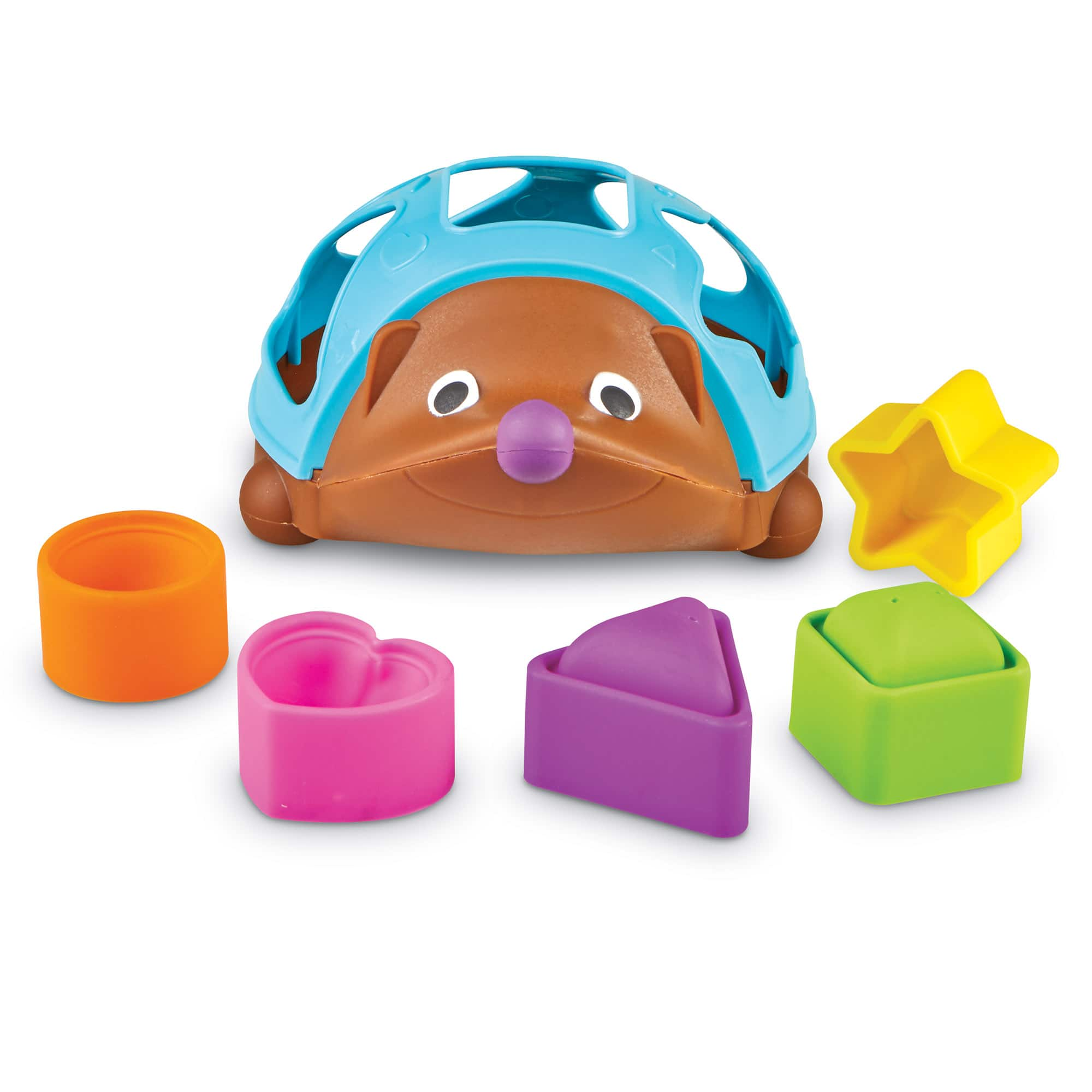 Learning Resources Spike the Fine Motor Hedgehog Poppin&#x27; Shapes Sorter