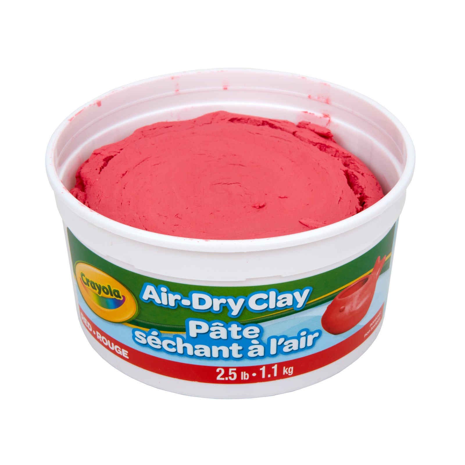 Crayola® 2.5lb. Red Air Dry Clay Tub