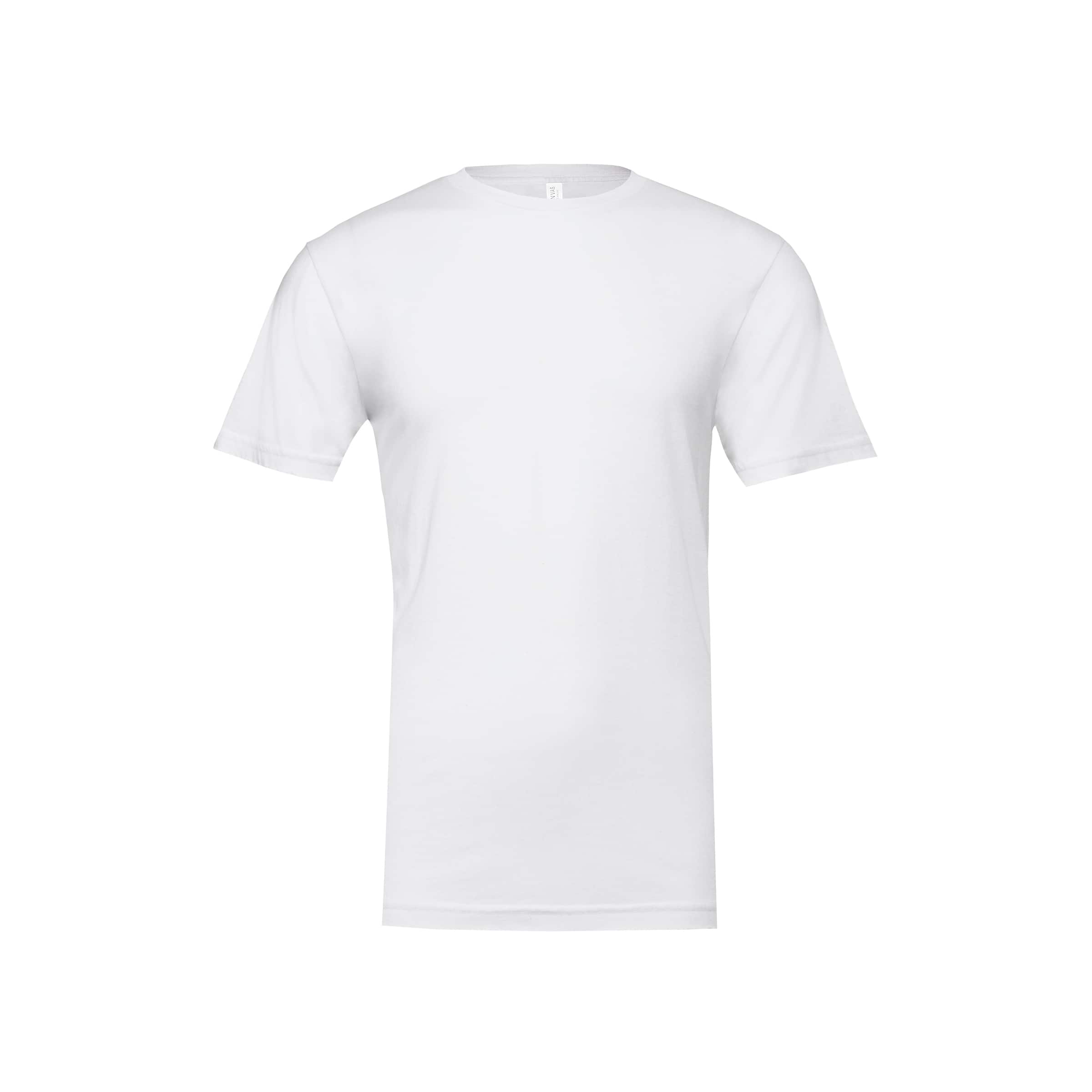 White Adult Polyester Crew Neck T-Shirt by Make Market®