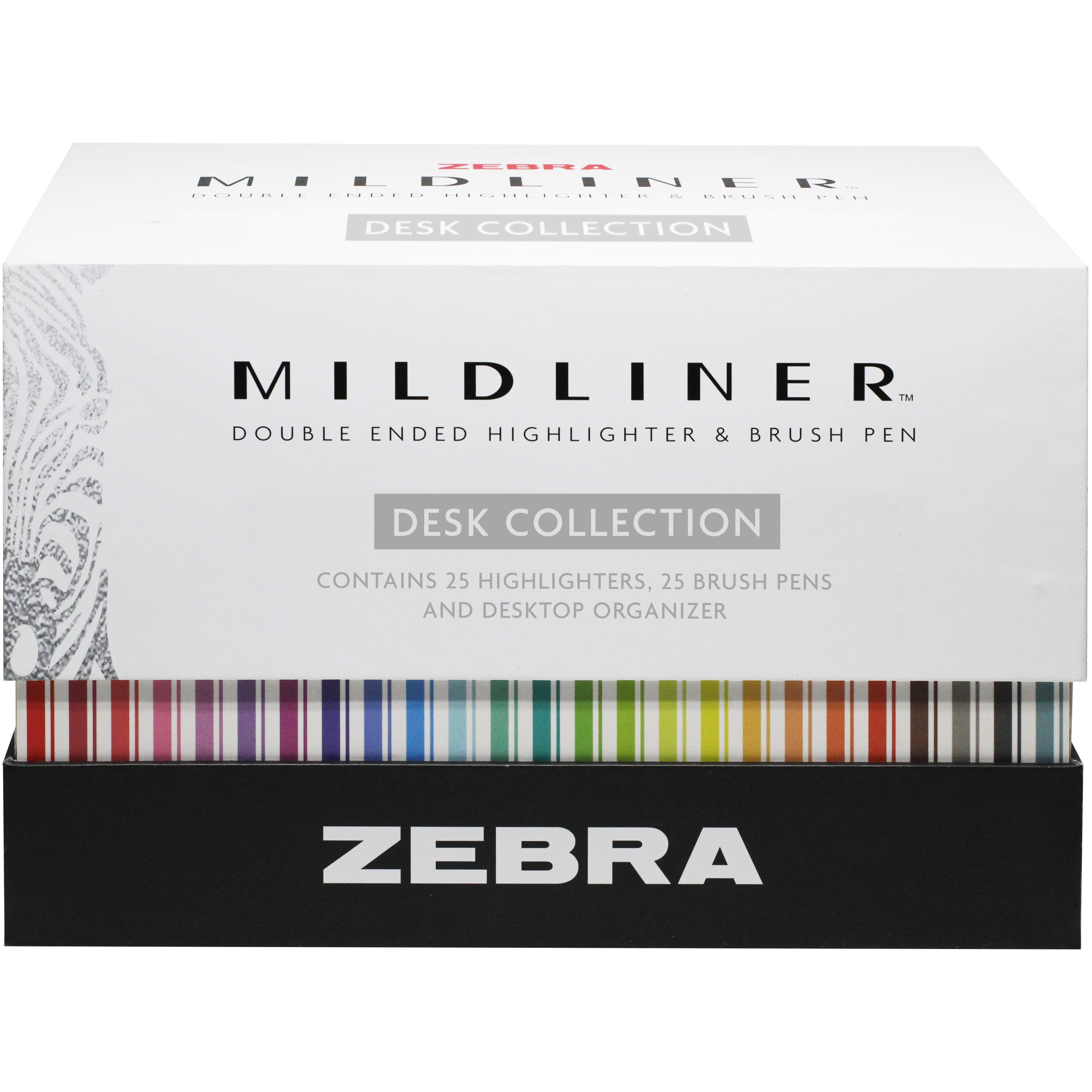 Zebra Mildliner Double-Ended Highlighter Set, 25-Color Assorted Set 