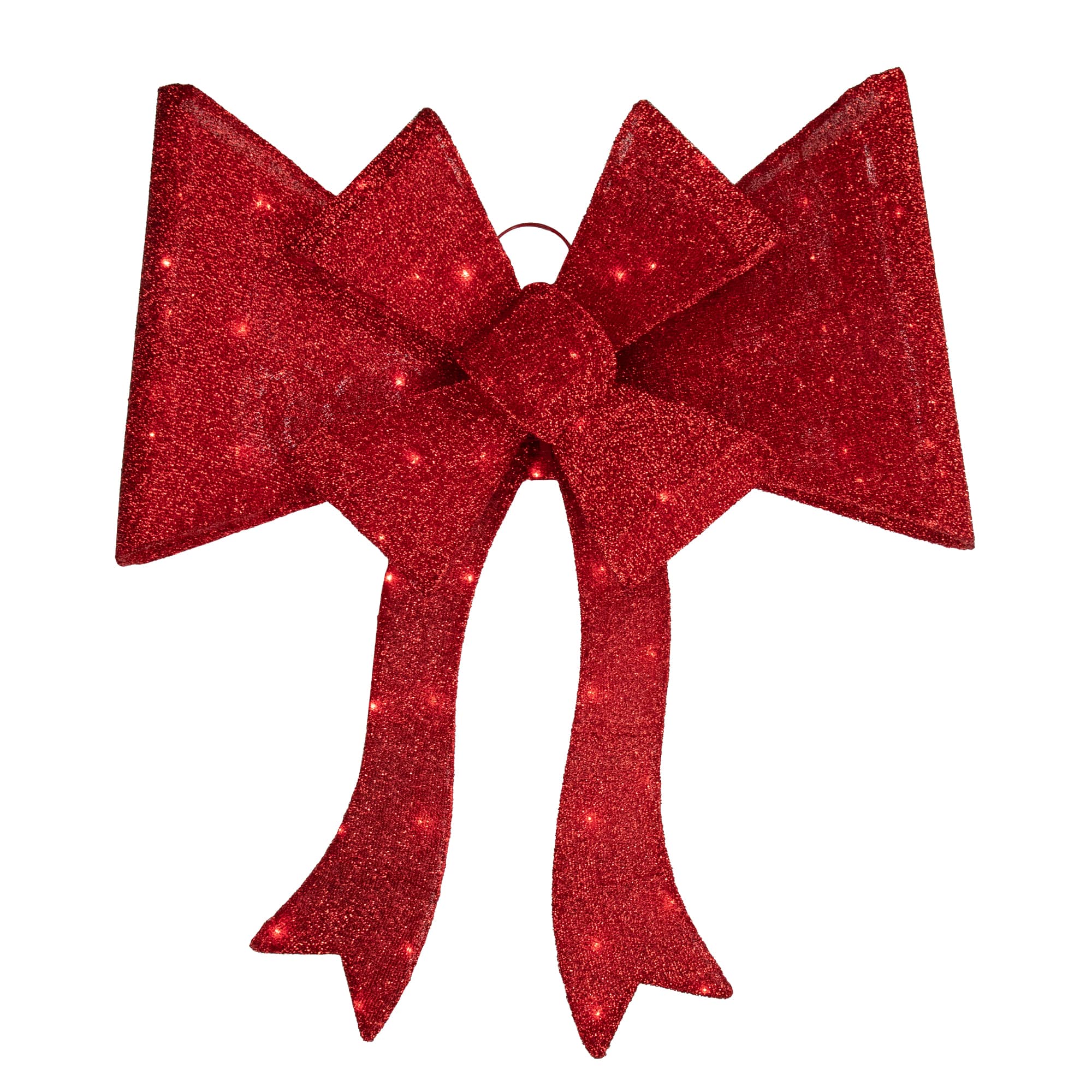 8ft. Red LED Christmas Doorway Arch Decoration with Bow