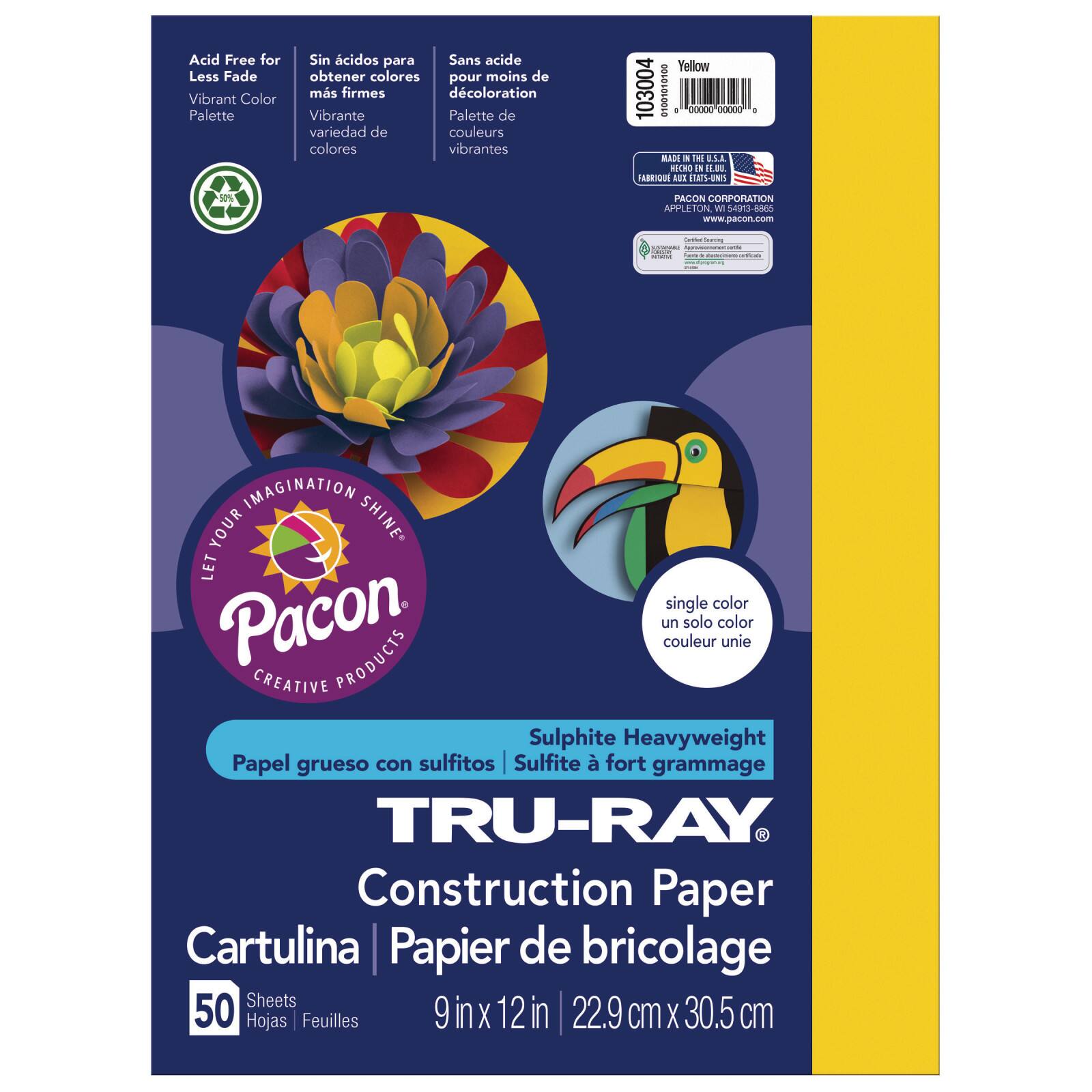 Pacon® Tru-Ray® 9" x 12" Construction Paper, 50 Sheets