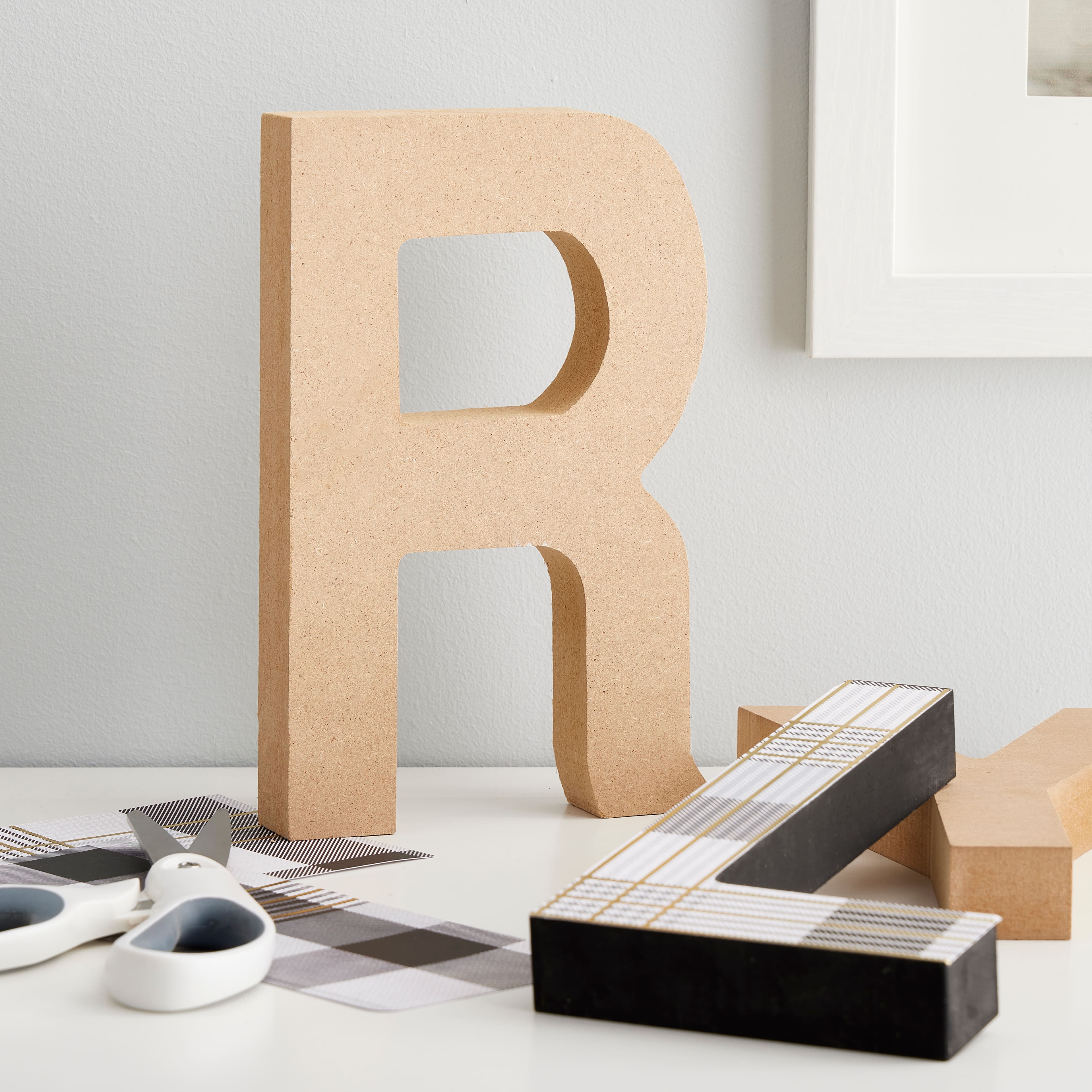 6 Pack: 8&#x22; MDF Block Letter by Make Market&#xAE;