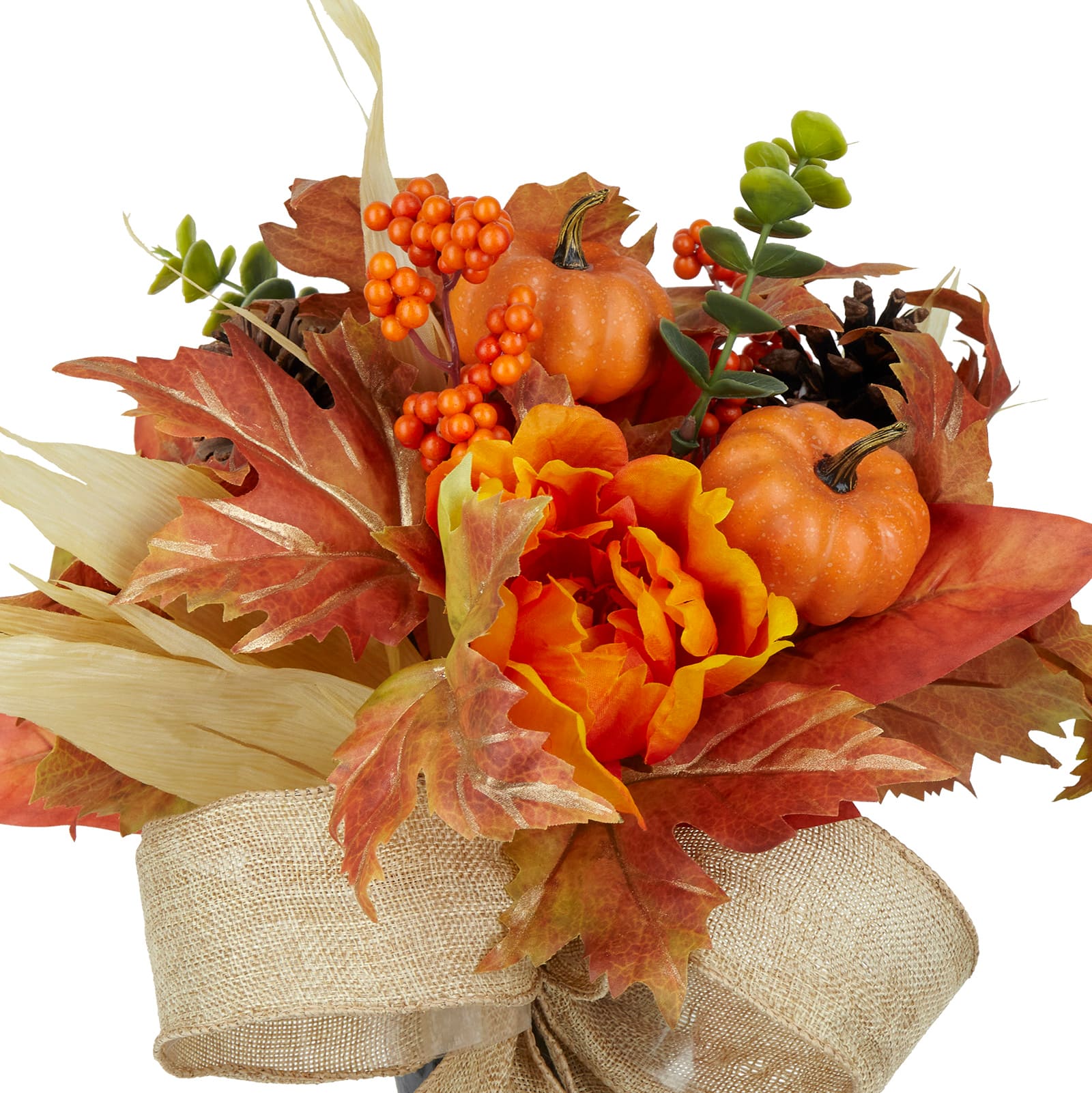 Small Autumn Foliage &#x26; Peony Remembrance Cone by Ashland&#xAE;