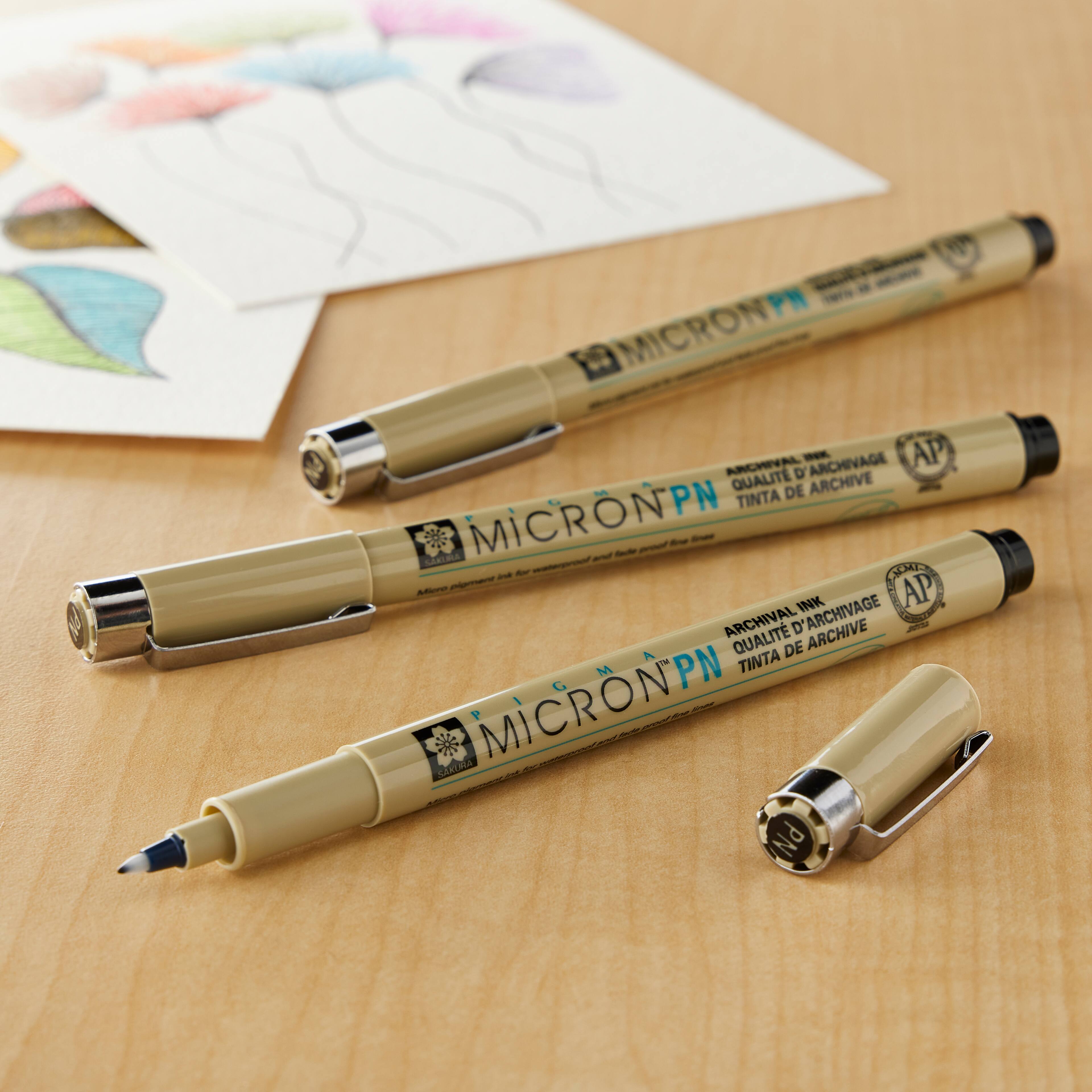 12 Packs: 3 ct. (36 total) Pigma&#xAE; Micron&#x2122; PN Durable Plastic Nib Black Pens