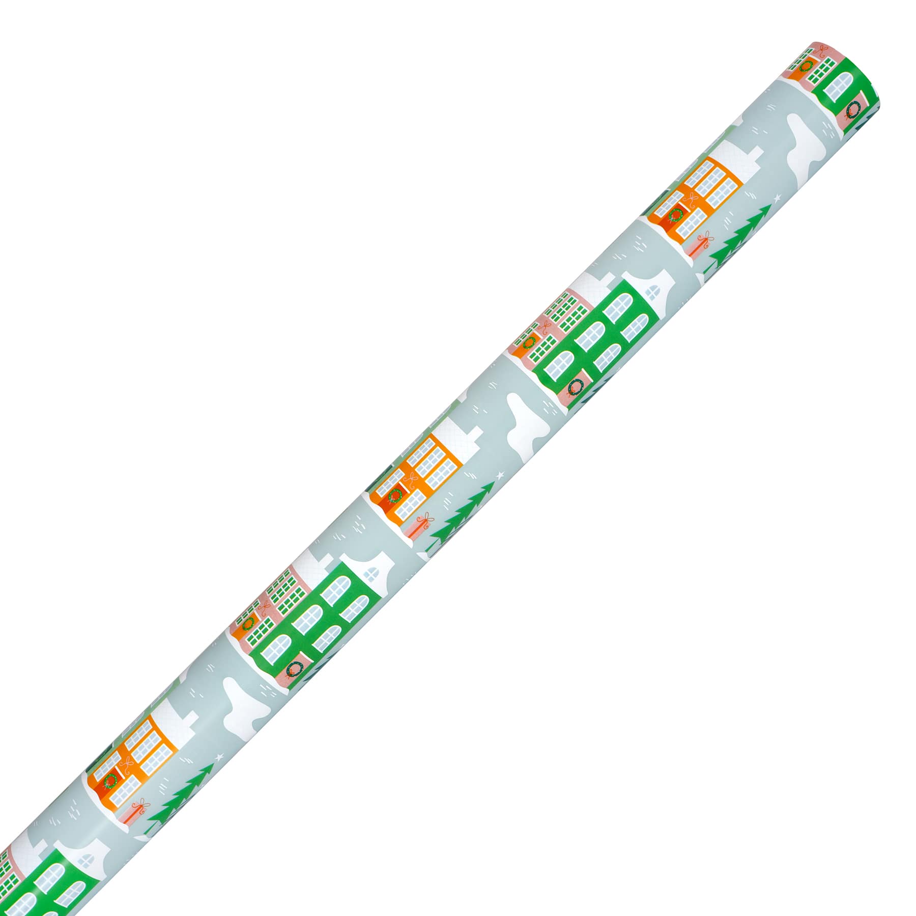 30" x 24ft. Townhouse Print Foil Gift Wrap by Celebrate It™