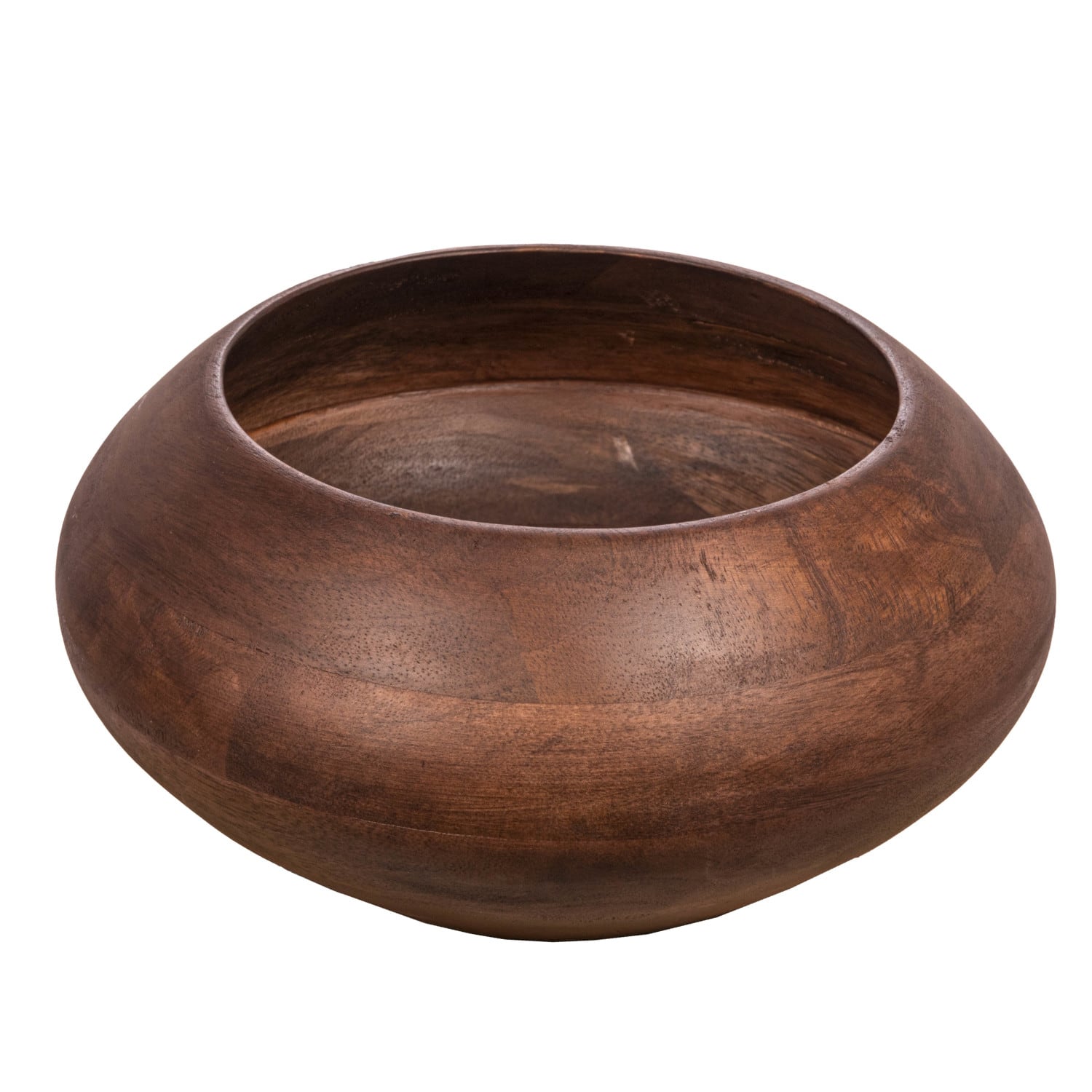 9.2" Modern Round Wood Bowl