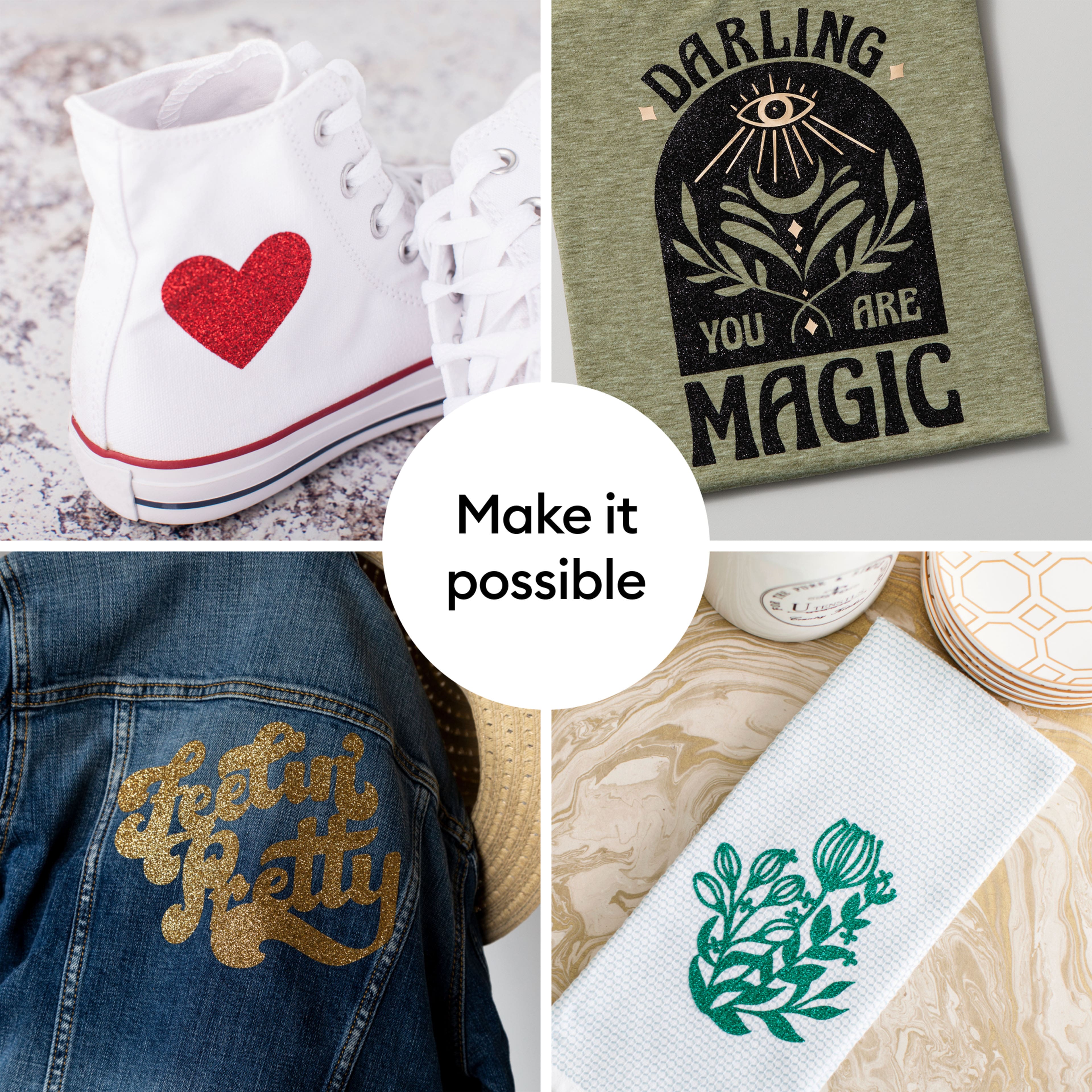 Cricut&#xAE; 12&#x22; x 5ft. Glitter Iron-On