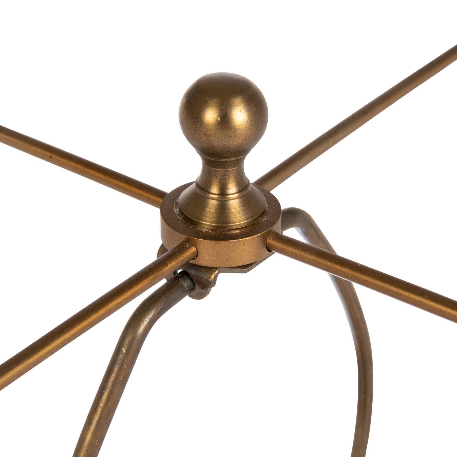 2ft. Textured Glass Base Table Lamp with White Cotton Drum Shade