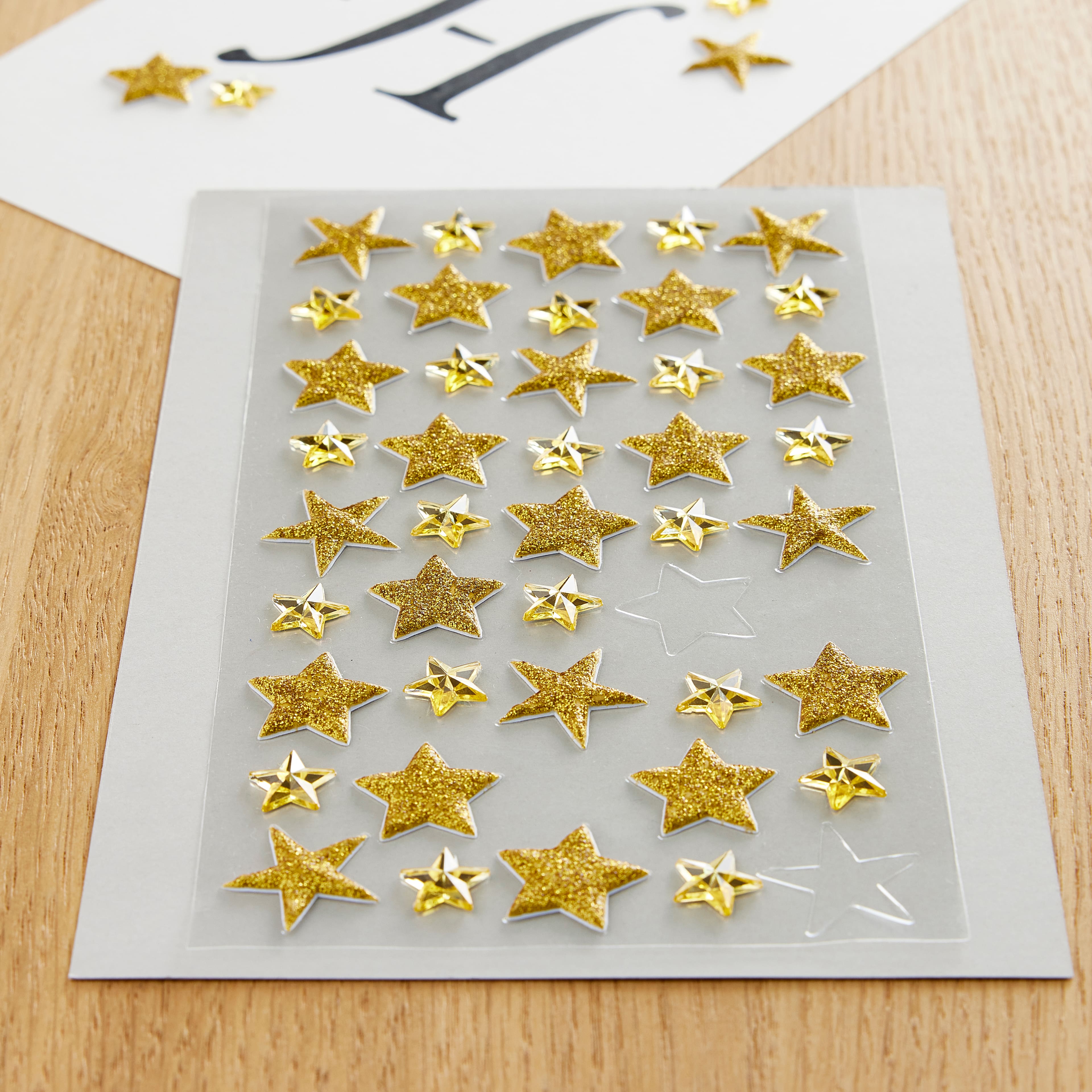 Gold Stars Sparkle Stickers at The Music Stand