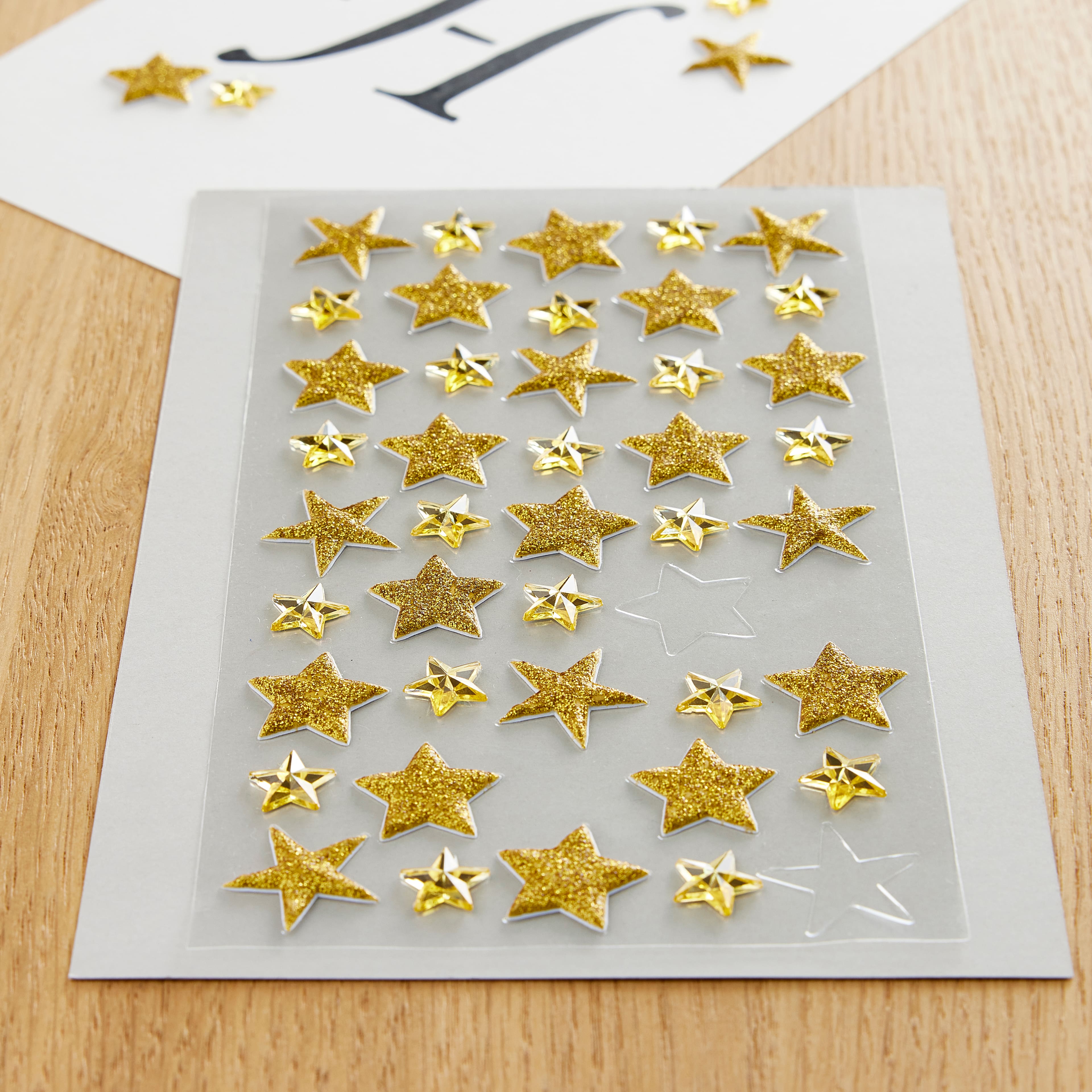 Gold Glitter Star Stickers by Recollections™