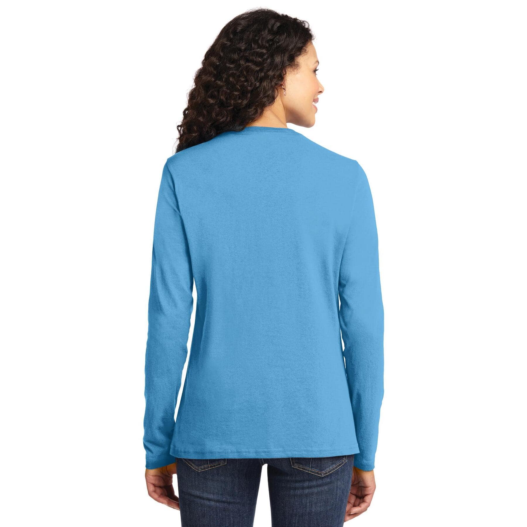 Port & Company® Core Cotton Colors Long Sleeve Ladies T-Shirt