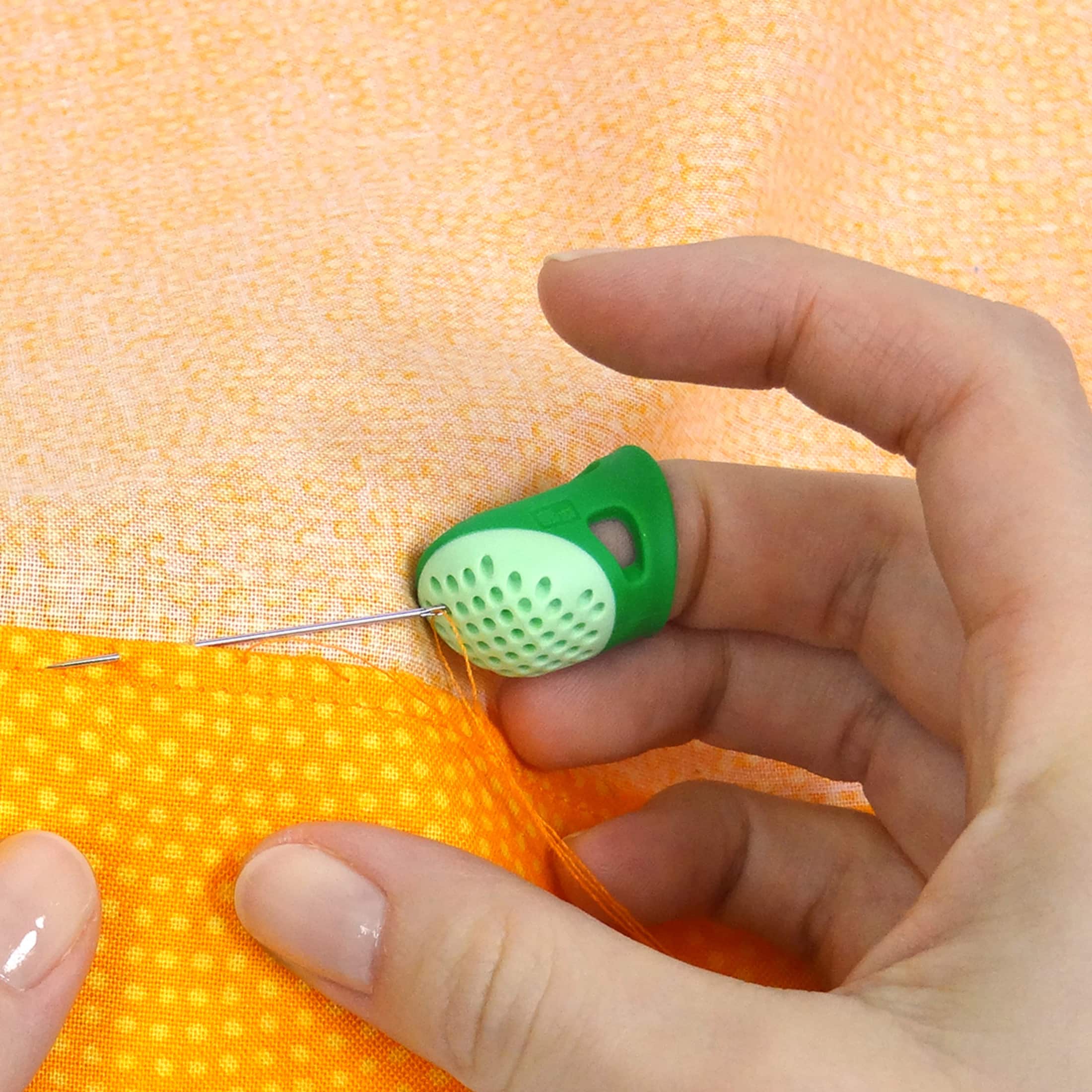 Dritz® Green Medium Soft Comfort Thimbles, 12ct.