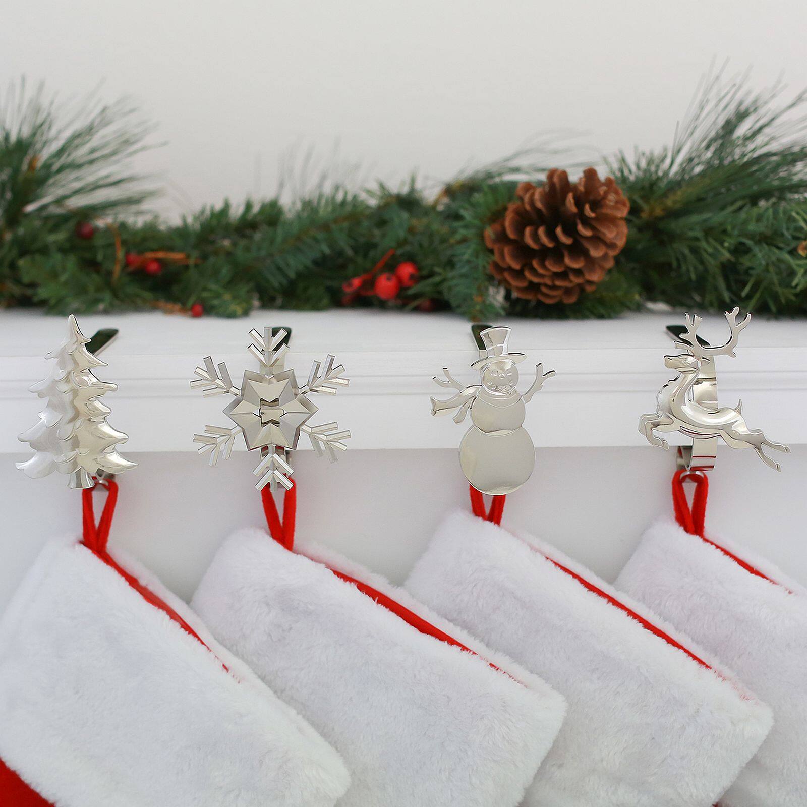 Stocking Holder Hanger for Christmas Stocking Assorted Christmas Holidays New 