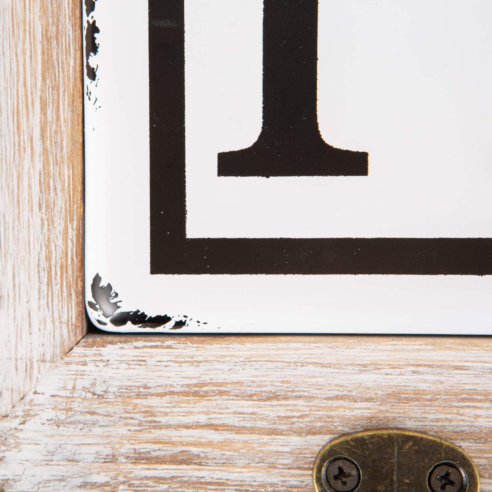 DII&#xAE; Vintage Enamelware Tile Laundry Hook Sign