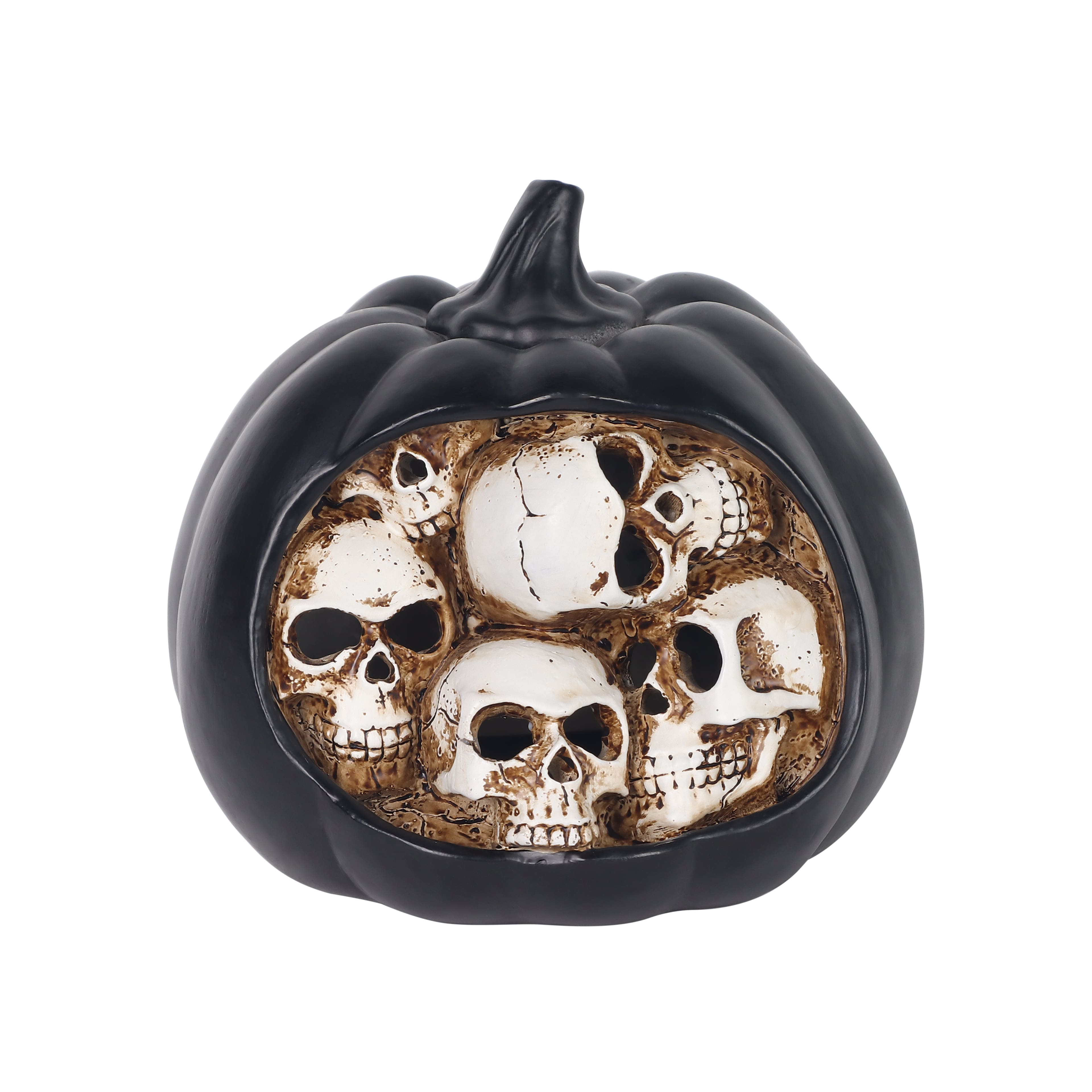 5.75&#x22; Skull Pumpkin LED Tabletop Accent by Ashland&#xAE;