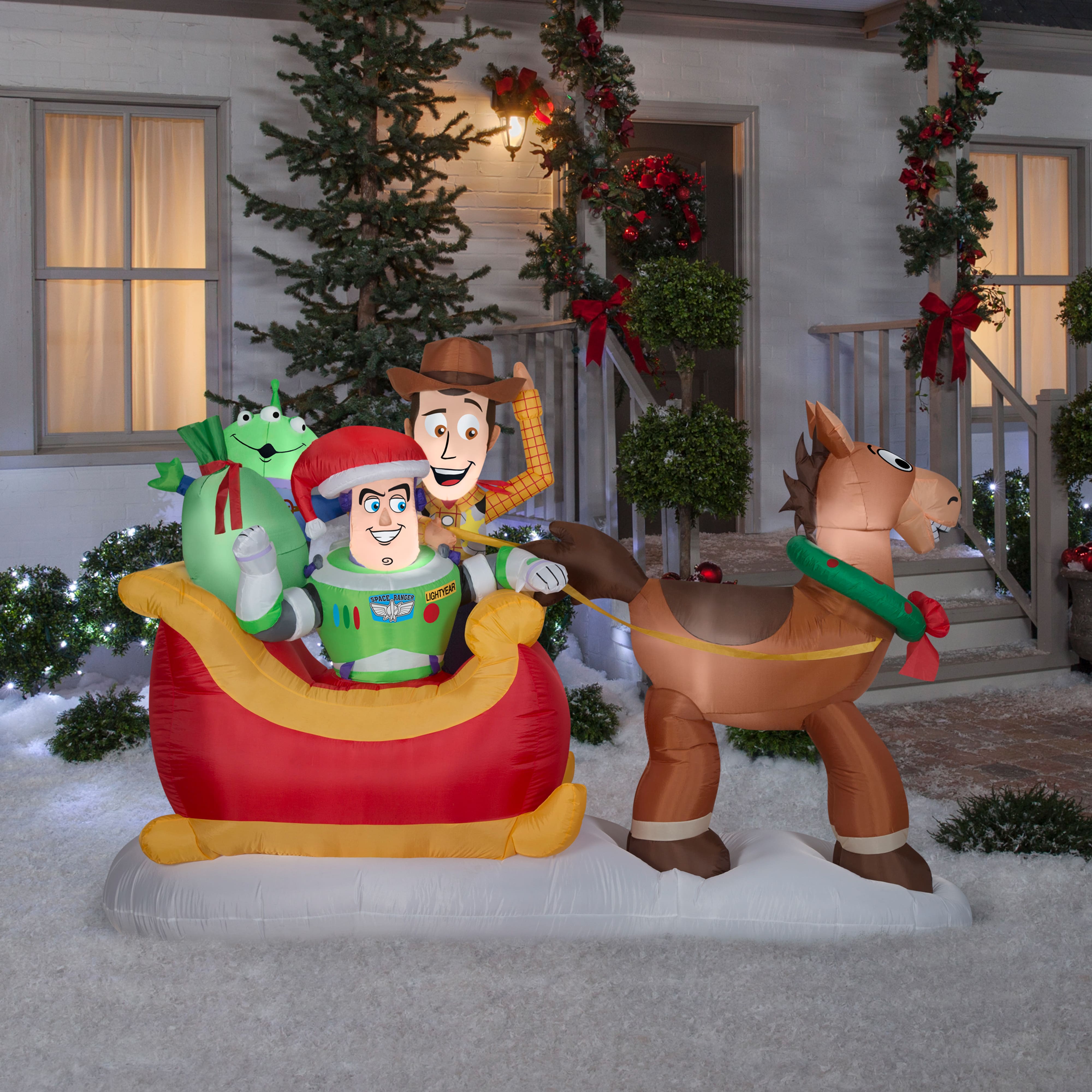 8ft. Airblown&#xAE; Inflatable Christmas Toy Story with Sleigh