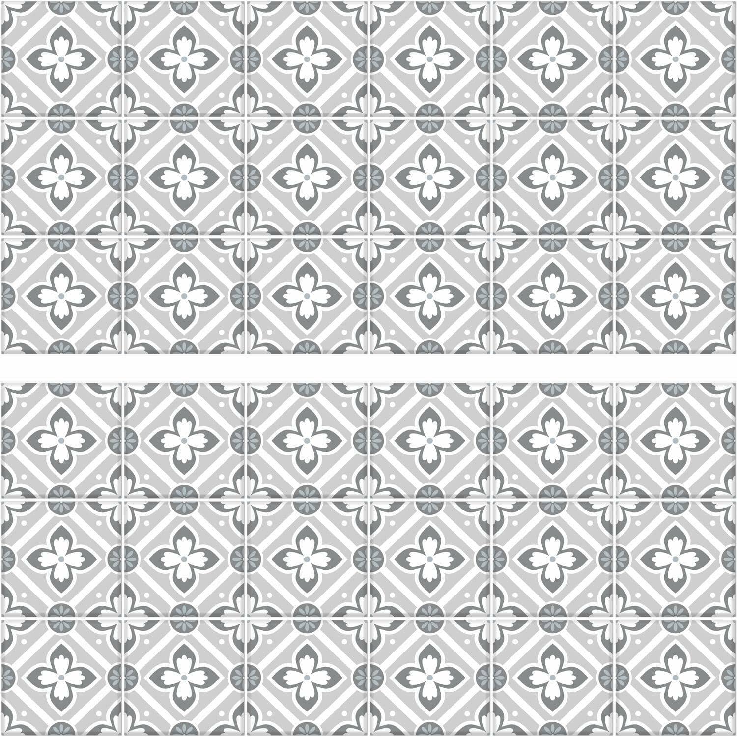 RoomMates Galway Gray Tile Backsplash Peel & Stick Giant Decals