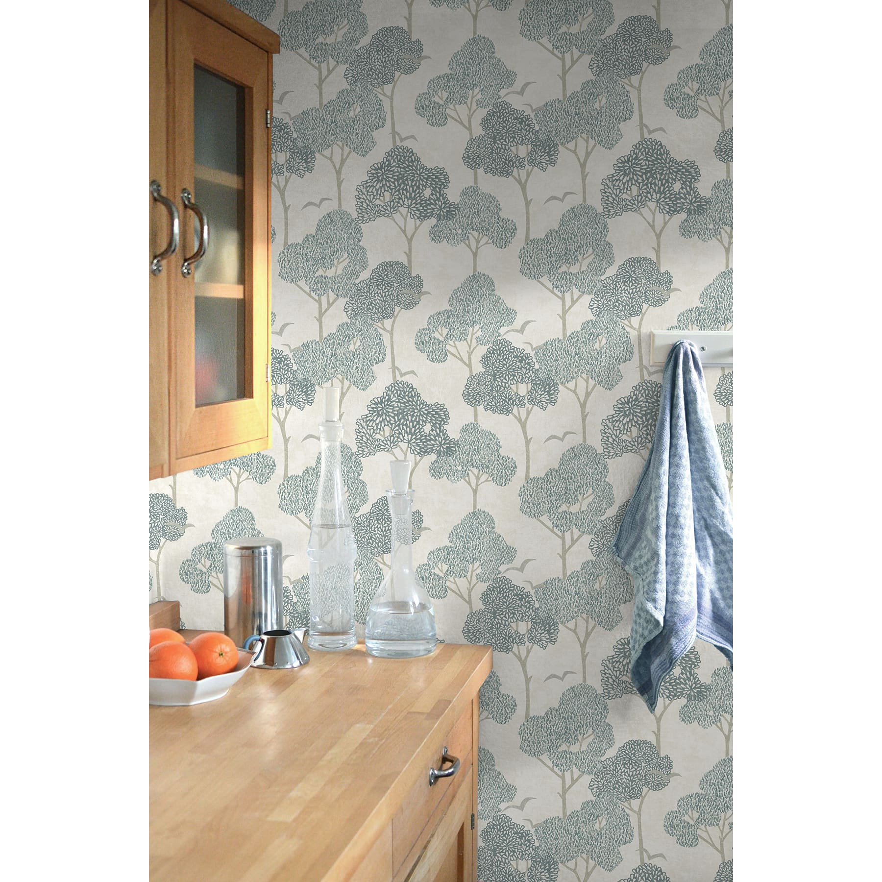 NuWallpaper Millie Blue Peel &#x26; Stick Wallpaper
