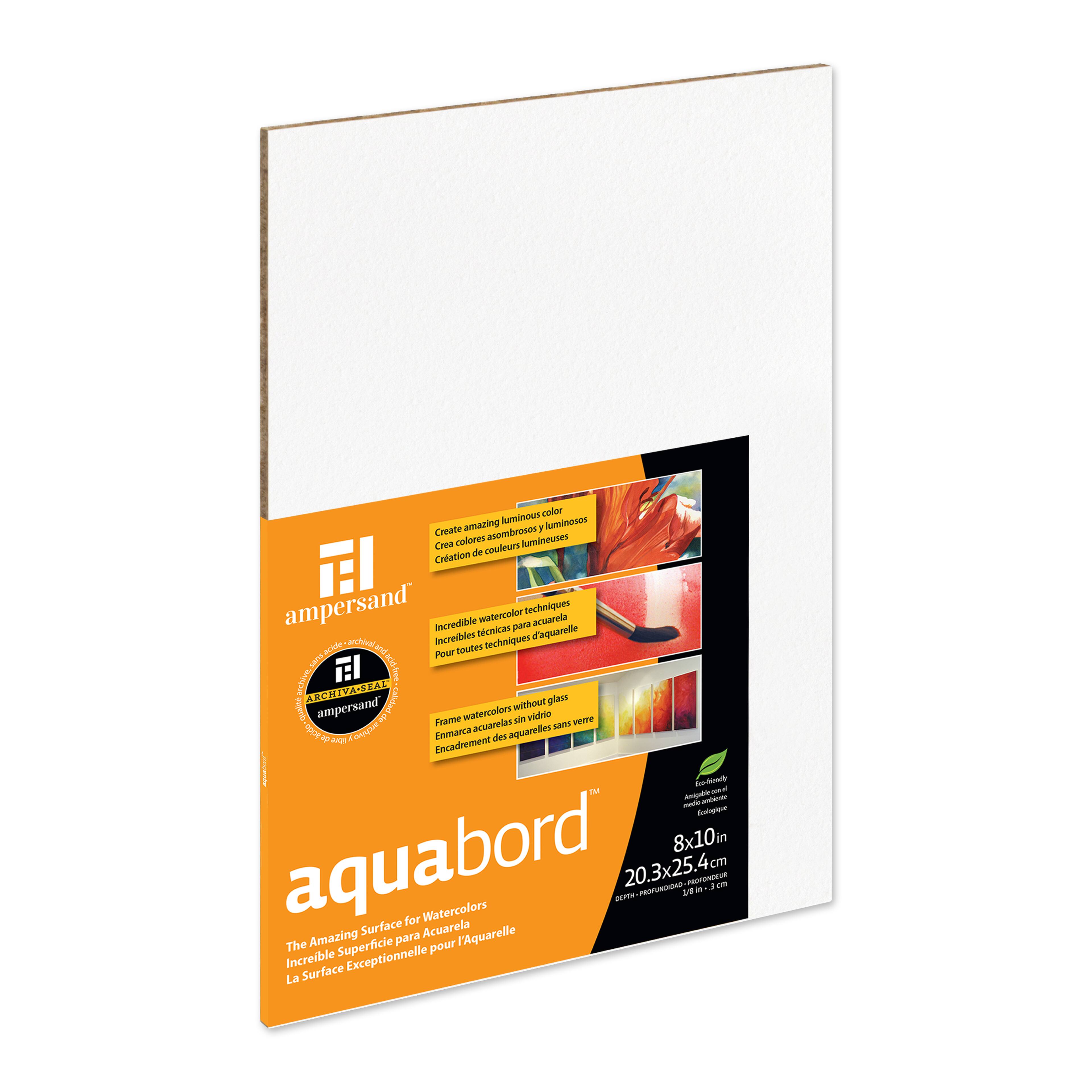 12 Pack: Ampersand™ Aquabord™ 1/8" Flat Watercolor Painting Panel