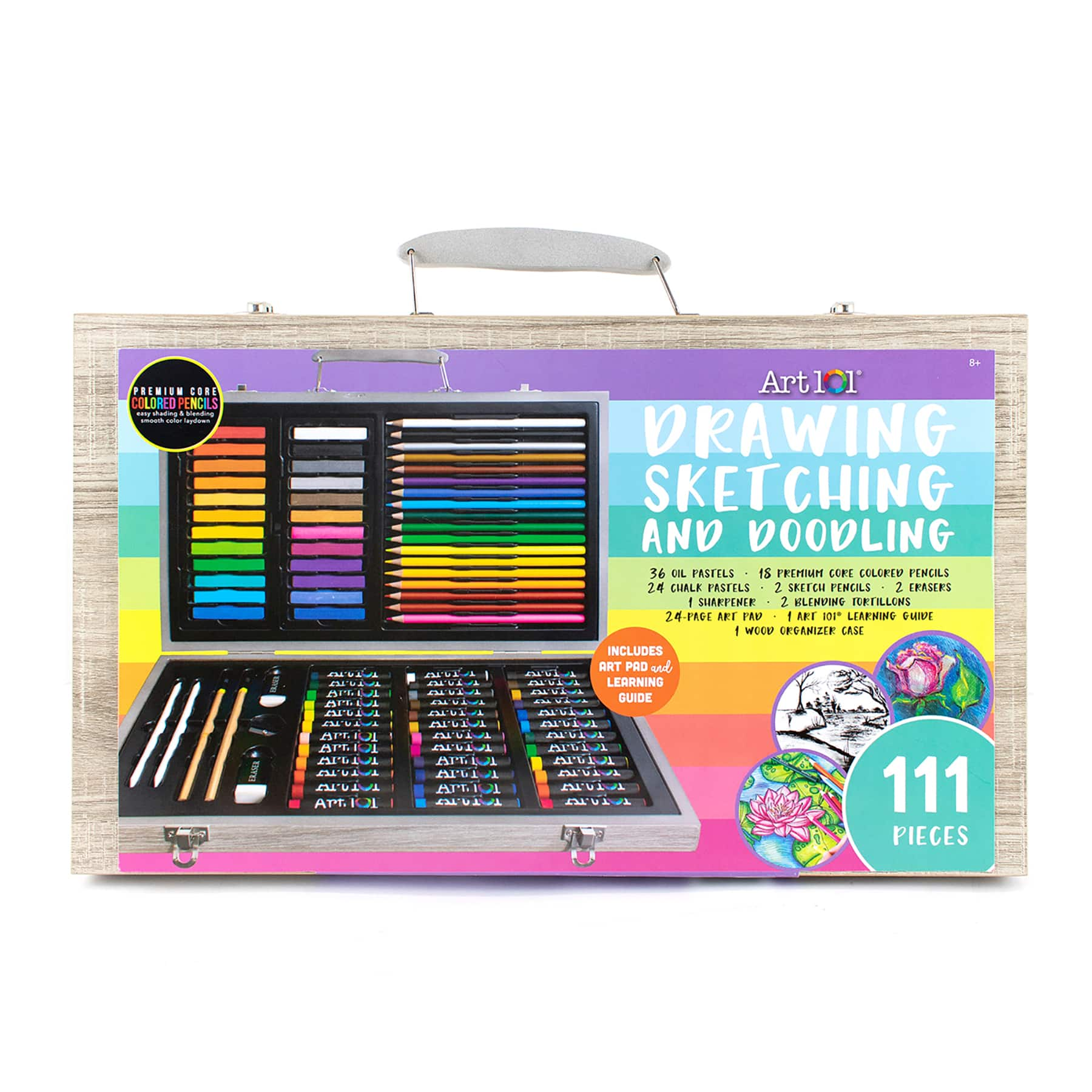 Art 101&#xAE; Drawing, Sketching &#x26; Doodling Art Set