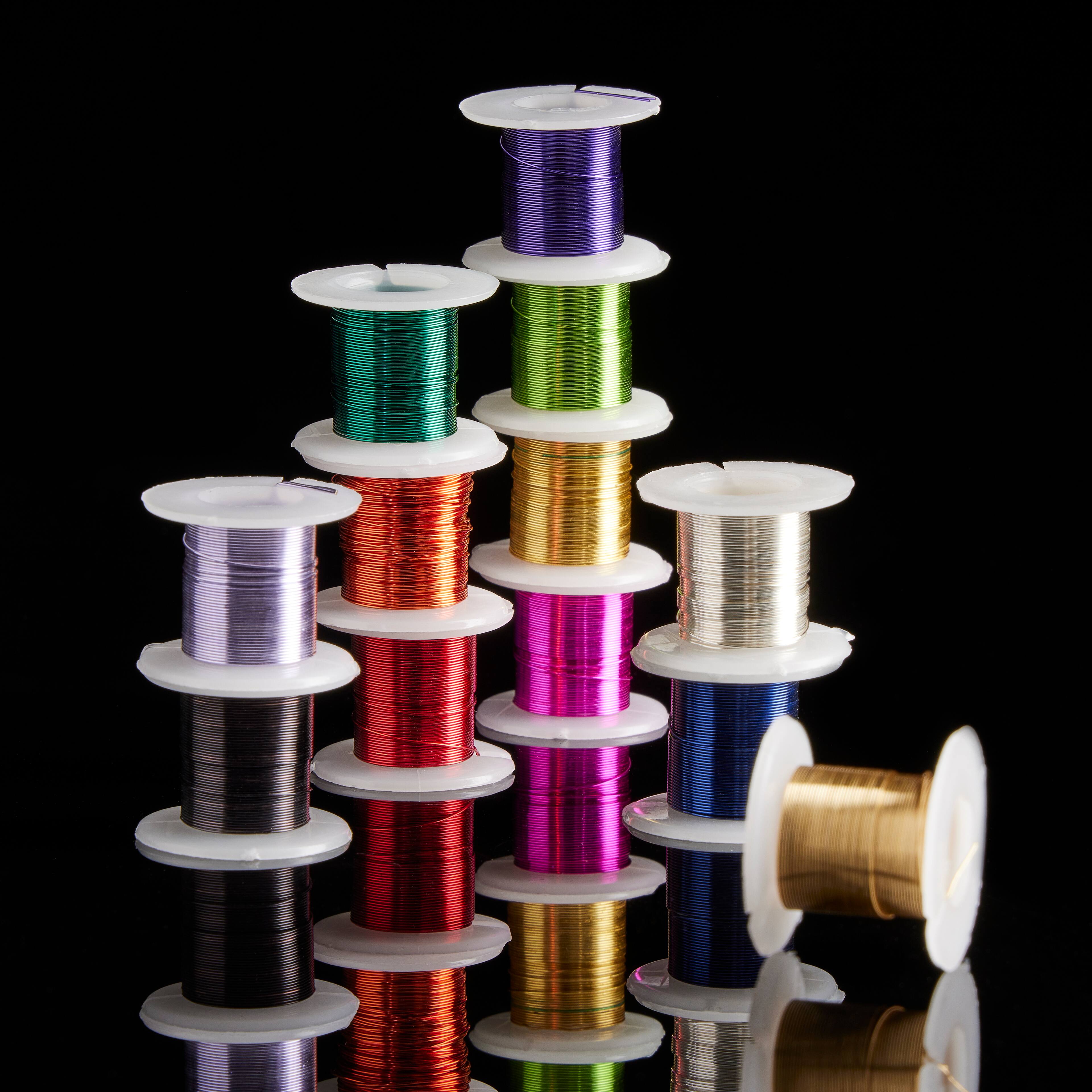 9 Packs: 12 ct. (108 total) 28 Gauge Silver Plated Copper Wire by Bead Landing™