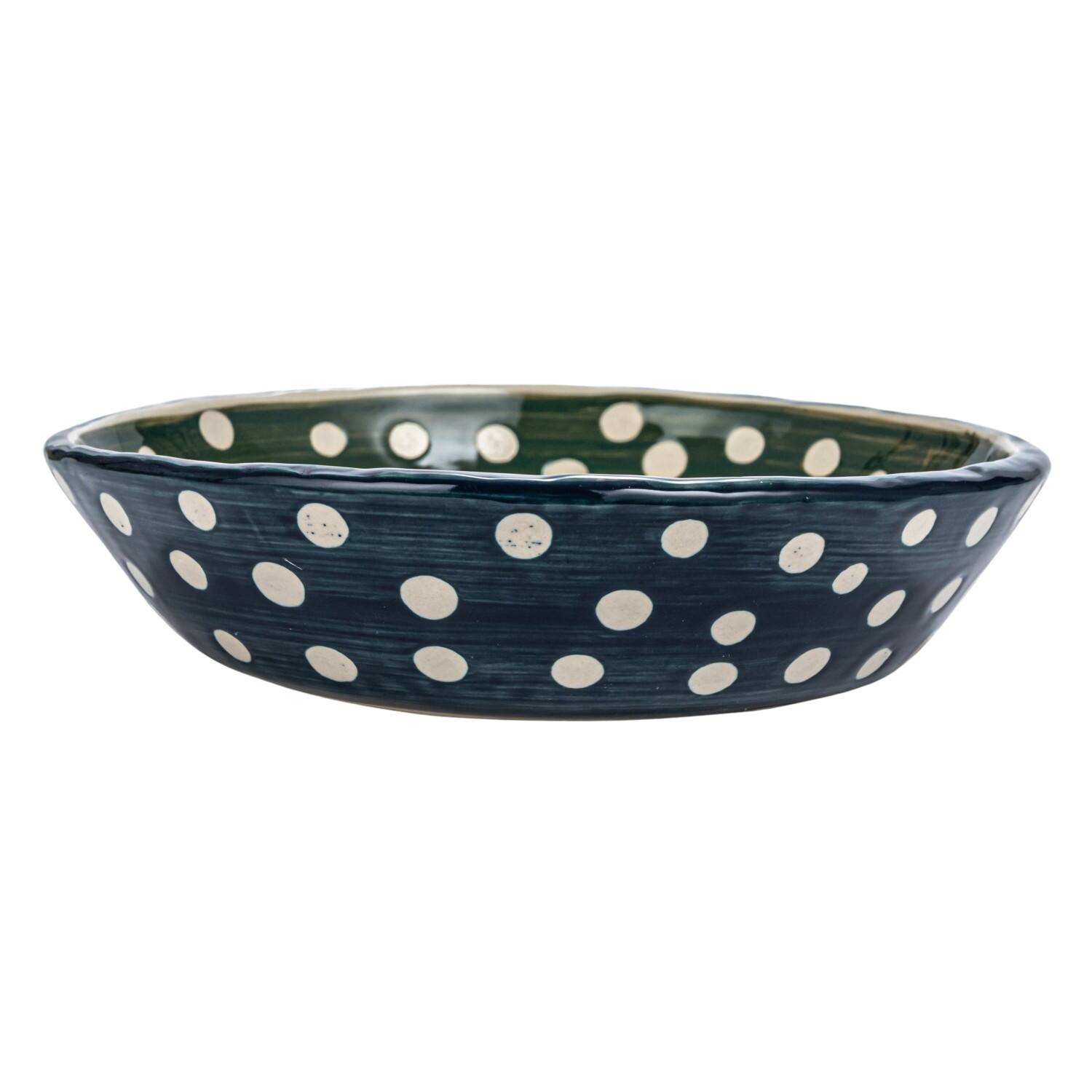 Hello Honey® 7" Polka Dot & Swirl Stoneware Bowl, 12ct.