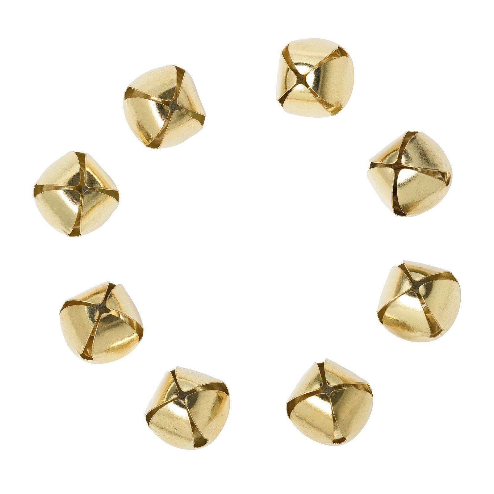 12 Packs: 8 ct. (96 total) 30mm Gold Jingle Bells by Creatology™