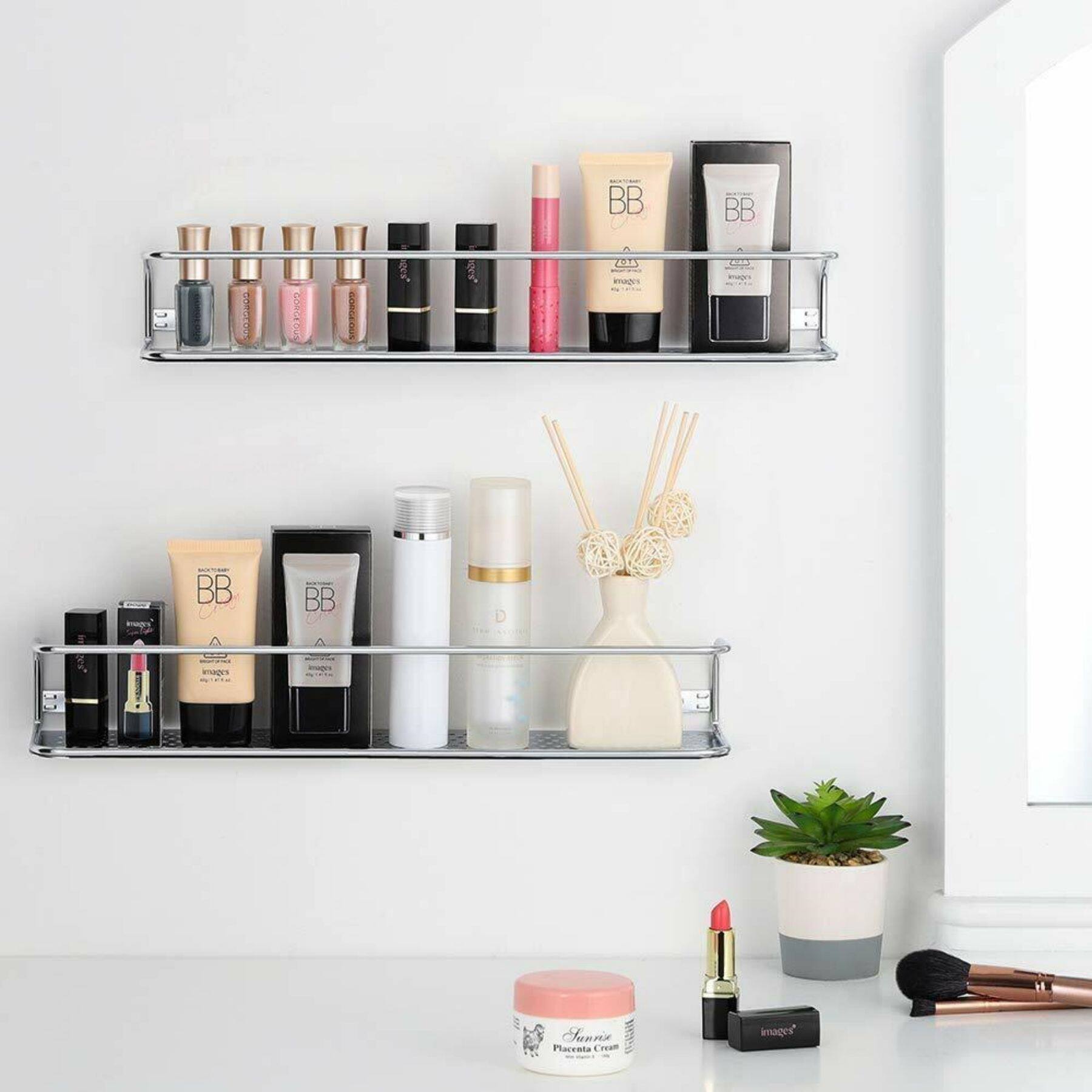 NEX™ Chrome Wall-Mounted Spice Racks, 2ct.