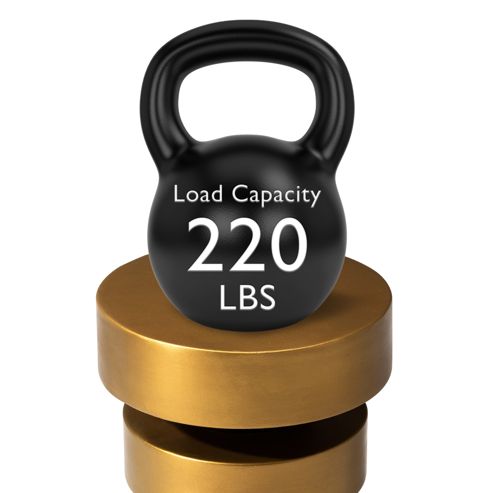 Glitzhome® 18" Antique Gold Floating Disks Side Table