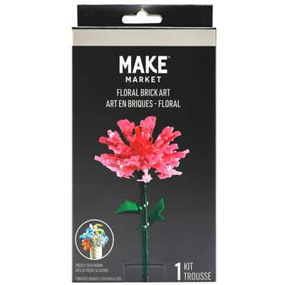 Carnation Floral Brick Art by Make Market® | Michaels