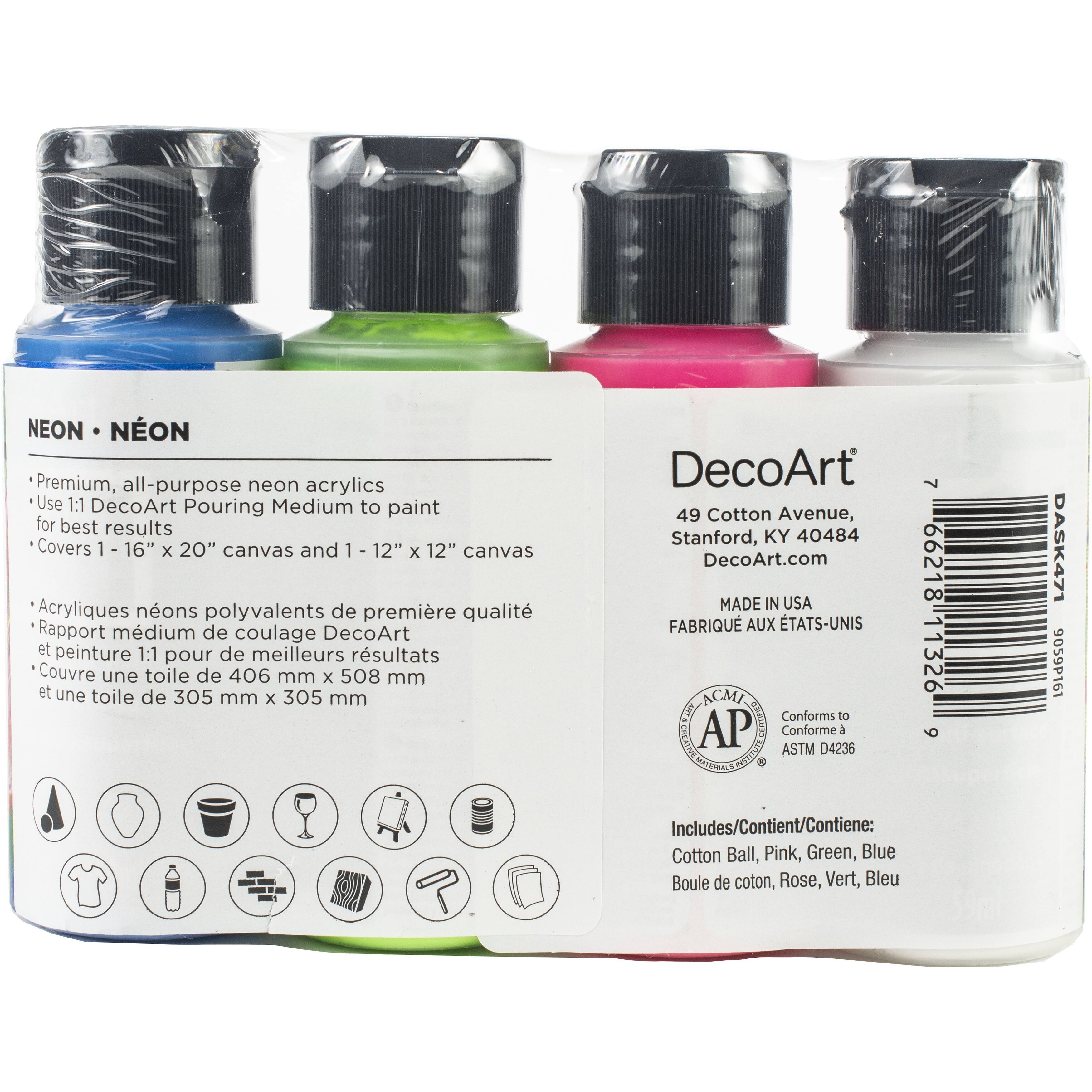 DecoArt® Americana® MultiSurface Neon™ Paint Pouring Pack Michaels