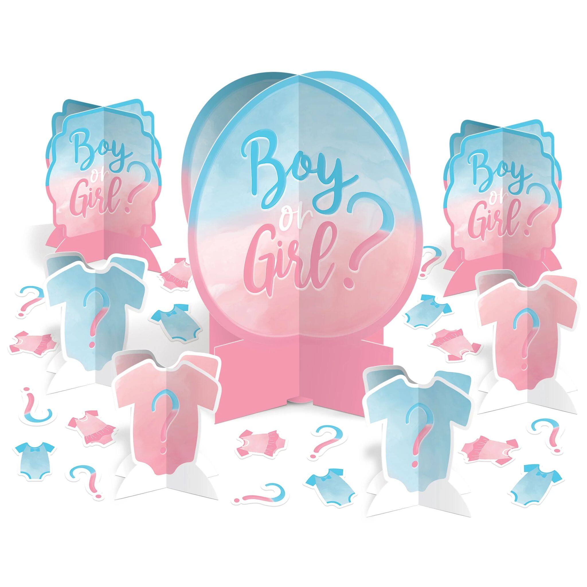 Boy Or Girl Gender Reveal Table Centerpiece Decorating Kit Michaels