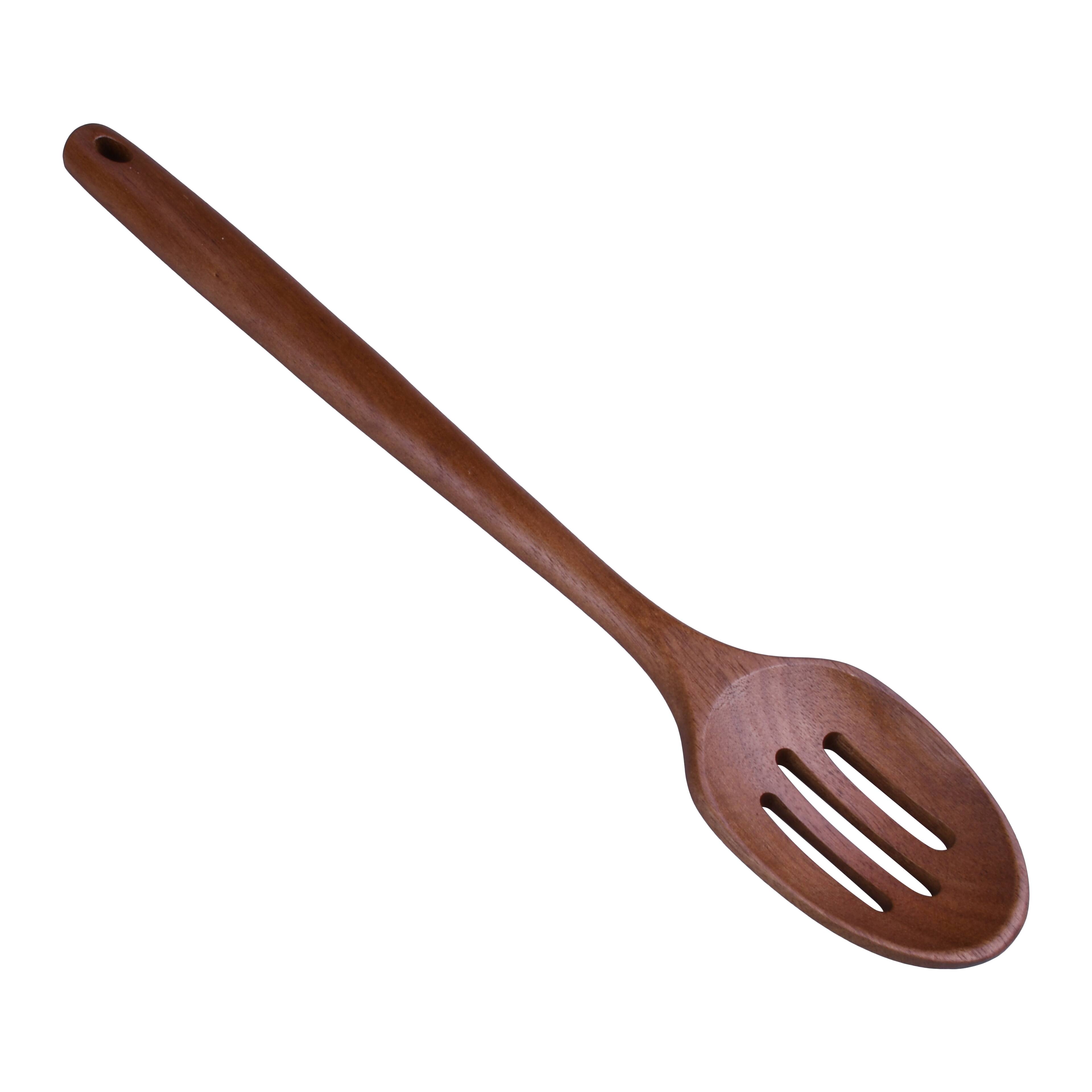 13&#x22; Acacia Wood Slotted Spoon by Makery&#x2122;
