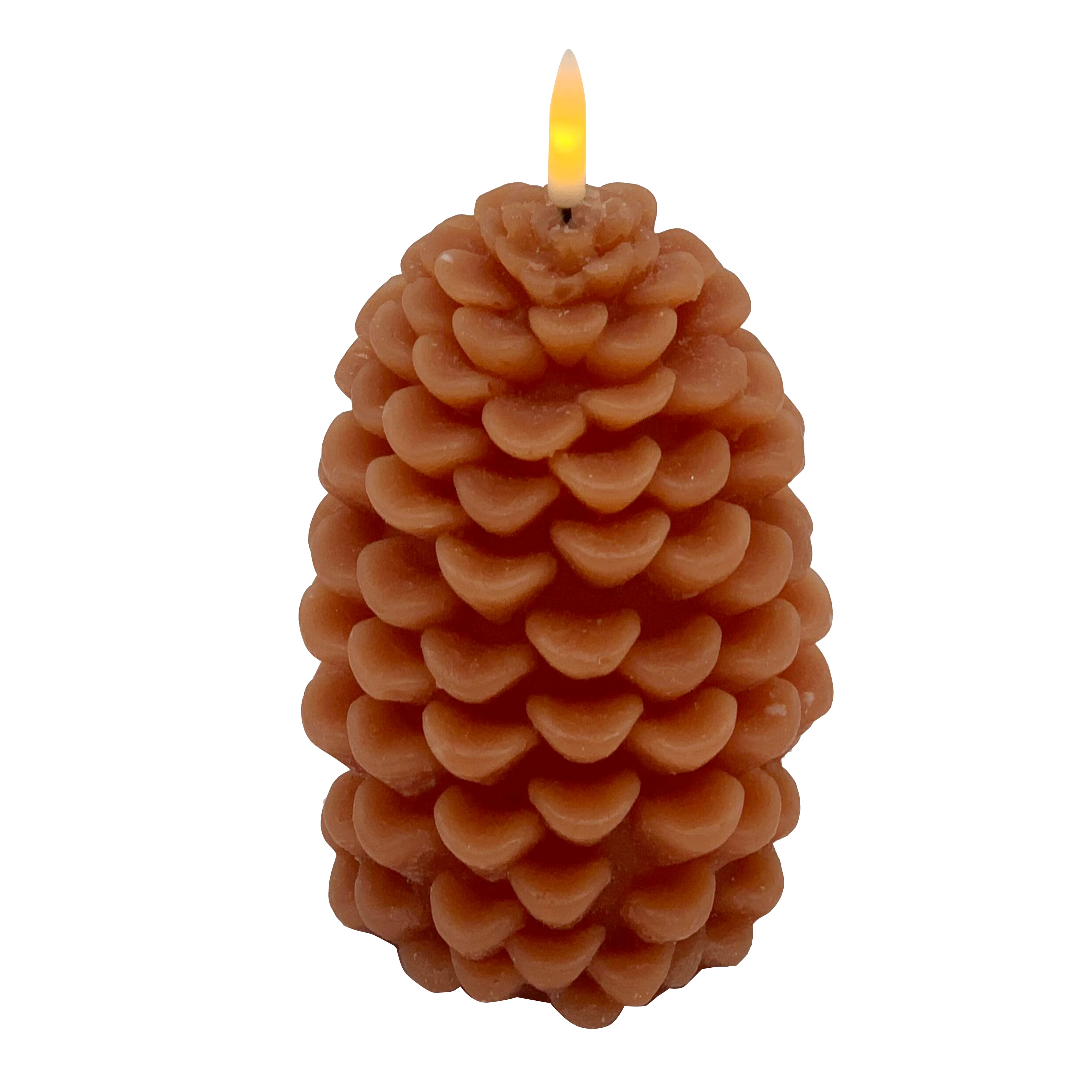 4.5&#x22; Brown LED Pinecone Candle by Ashland&#xAE;