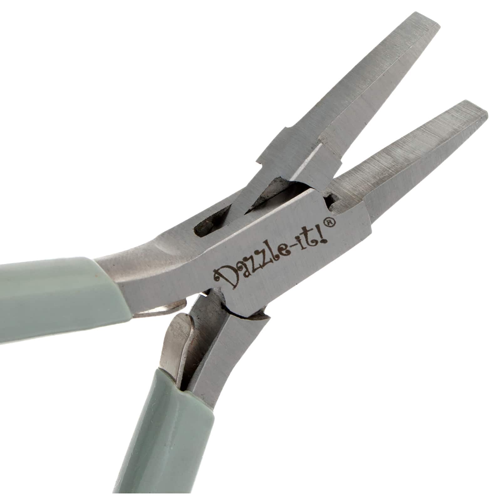 John Bead 4.75&#x22; Multi Purpose Classic Slim Stainless Steel Flat Nose Jewelry Pliers