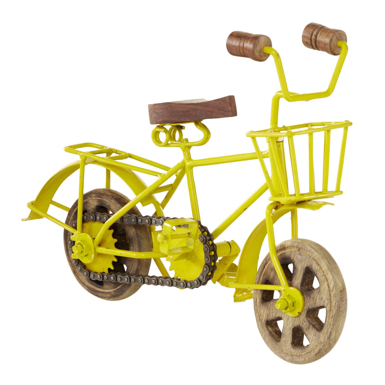 10&#x22; Multi-Colored Metal Vintage Bicycle Sculpture, 3ct.