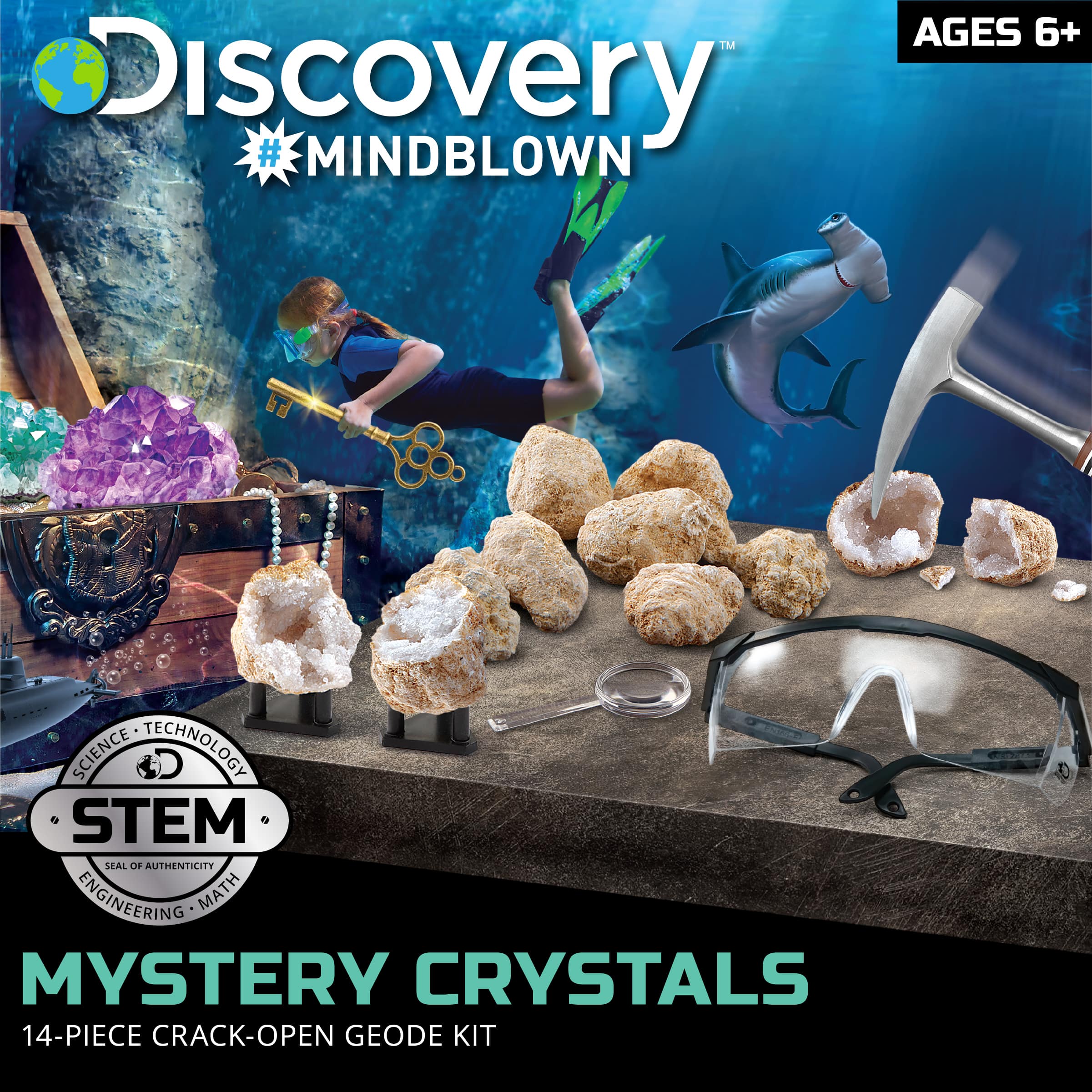 Discovery&#x2122; Mystery Crystals Geode Kit