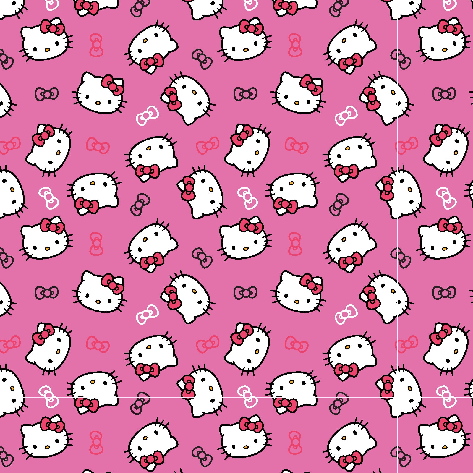 Sanrio&#xAE; Hello Kitty Pink Hello Kitty Head Cotton Fabric