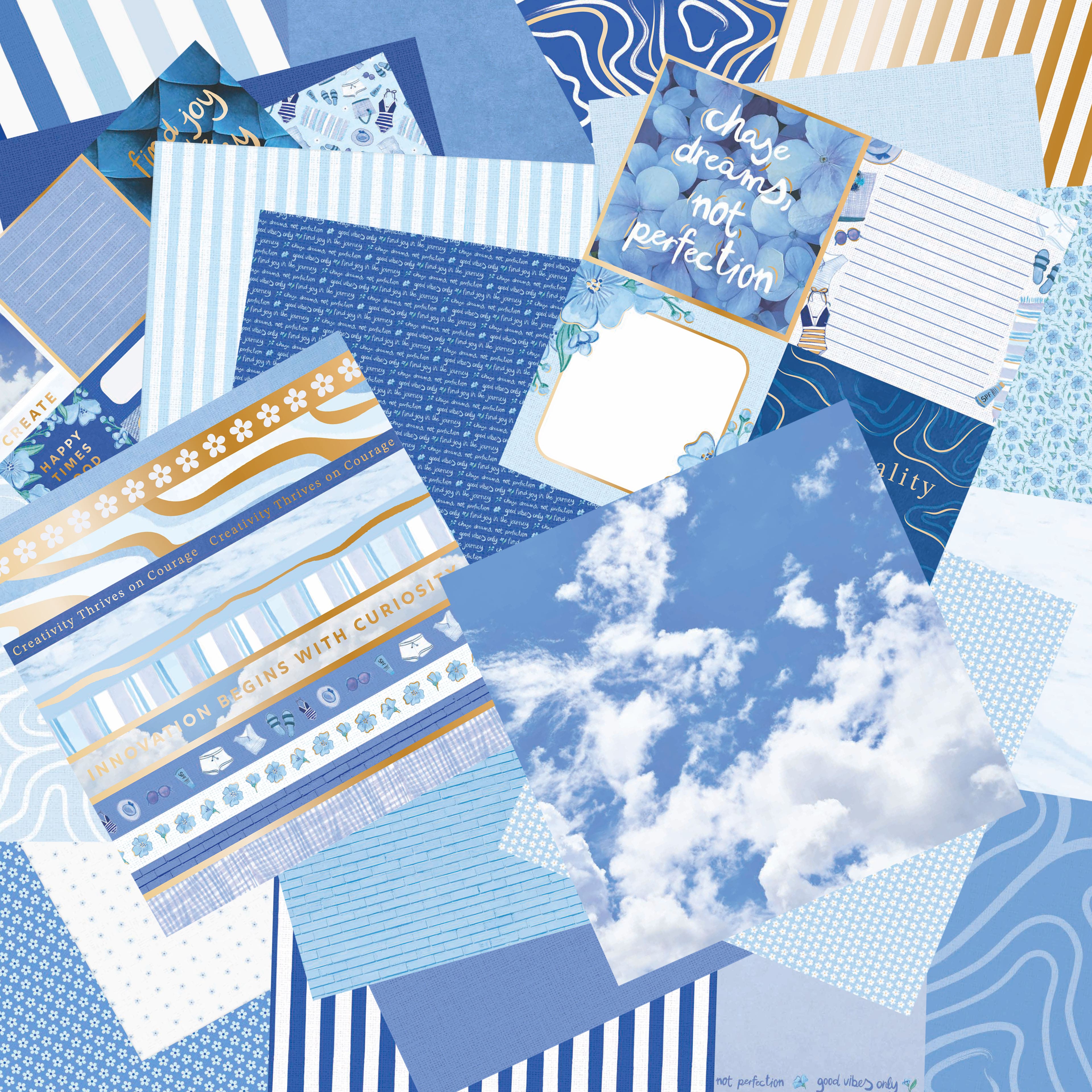 Craft Smith 12&#x22; x 12&#x22; Azure Bliss Paper Pad