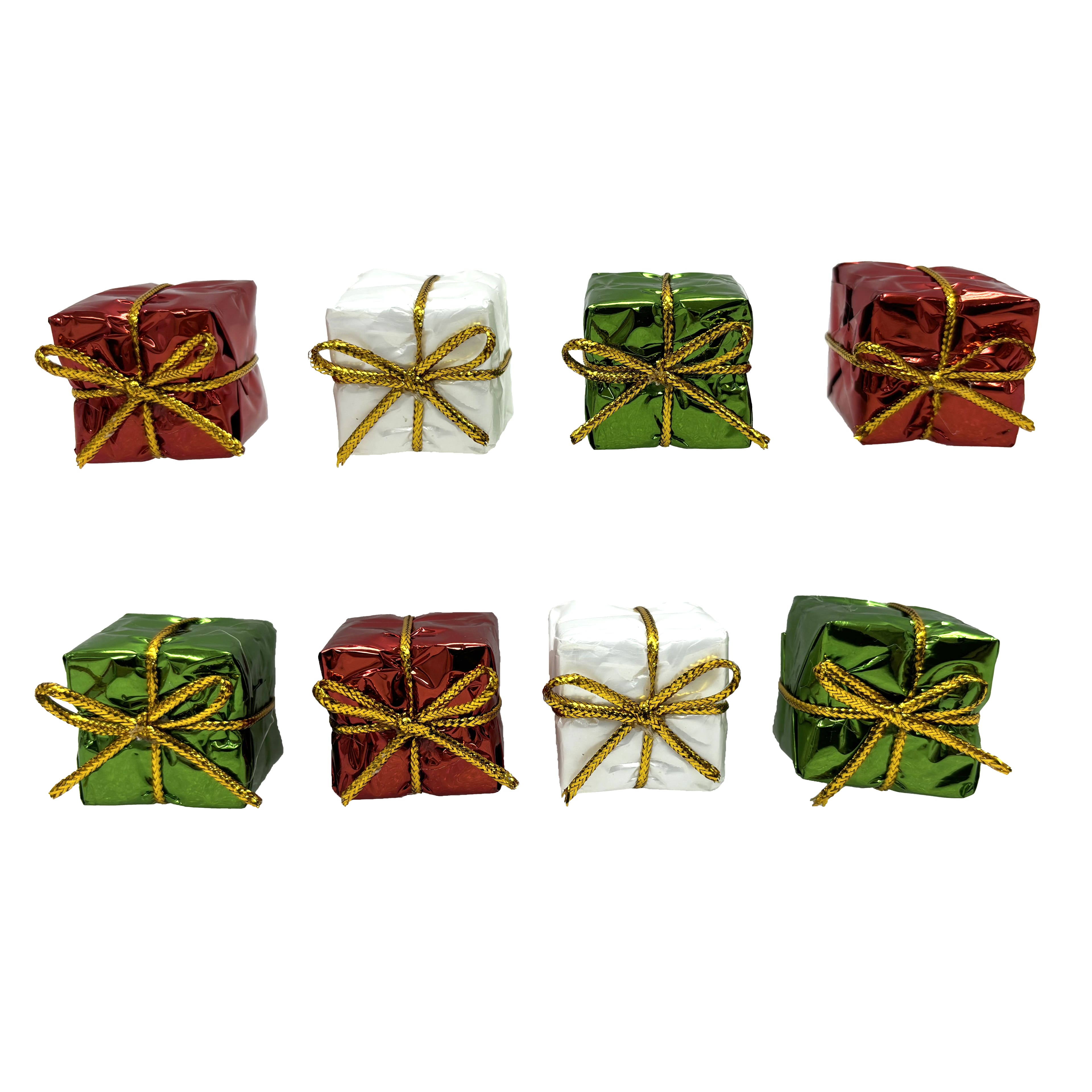 Mini Red, Green &#x26; White Gift Decorations by Ashland&#xAE;