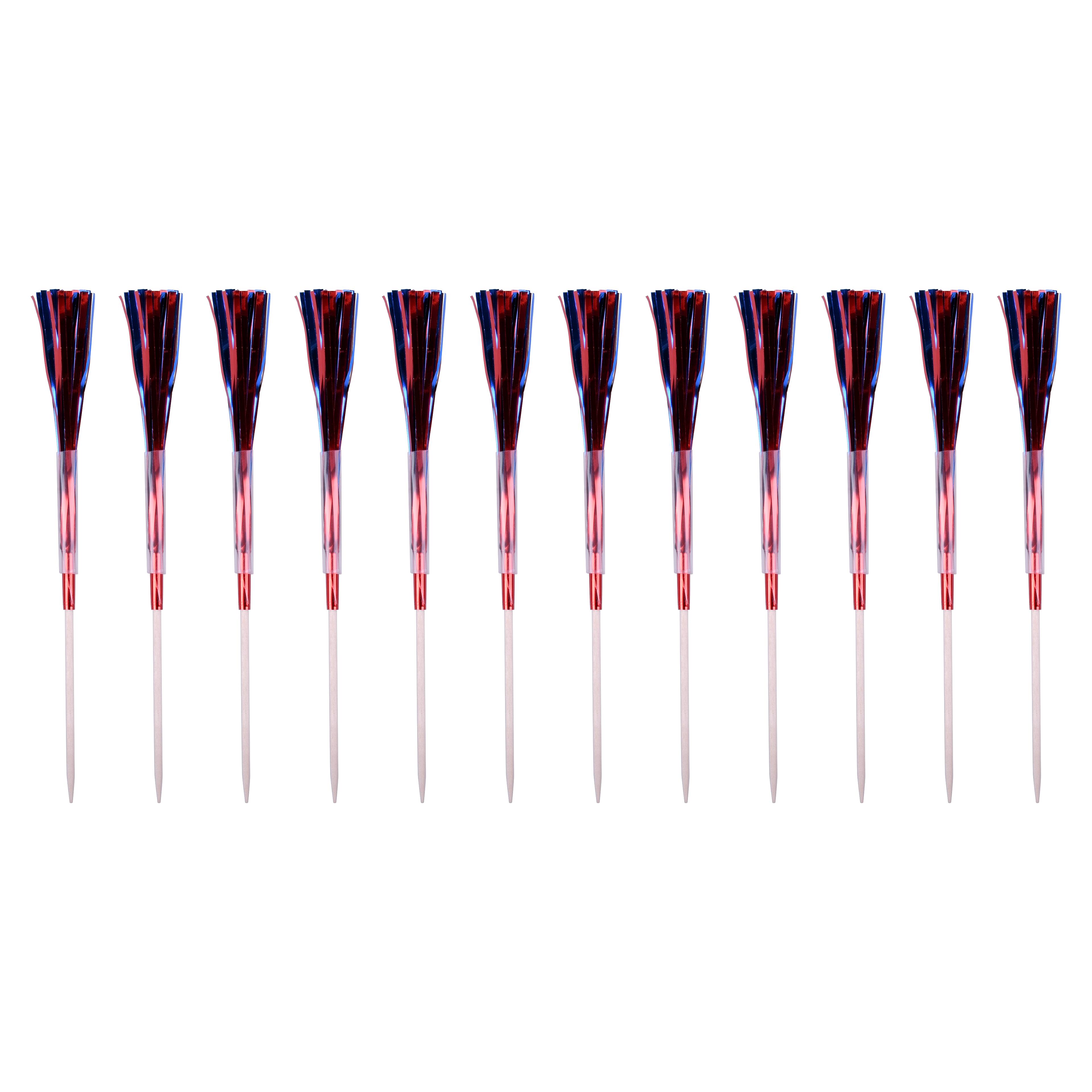 Red, White & Blue Burst Toppers, 12ct. by Celebrate It®