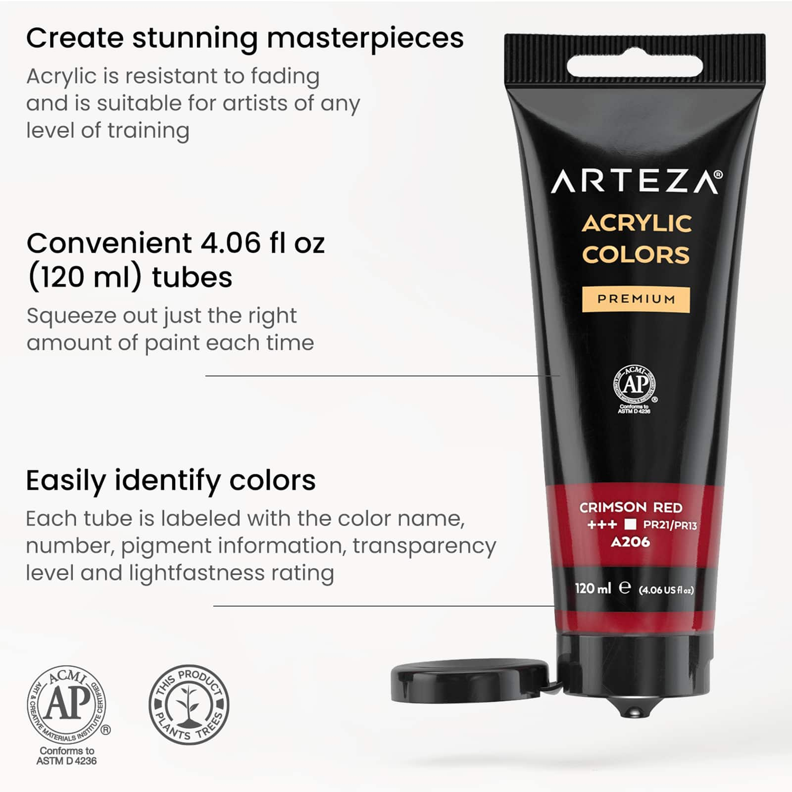 Arteza&#xAE; 14 Color Acrylic Paint Set